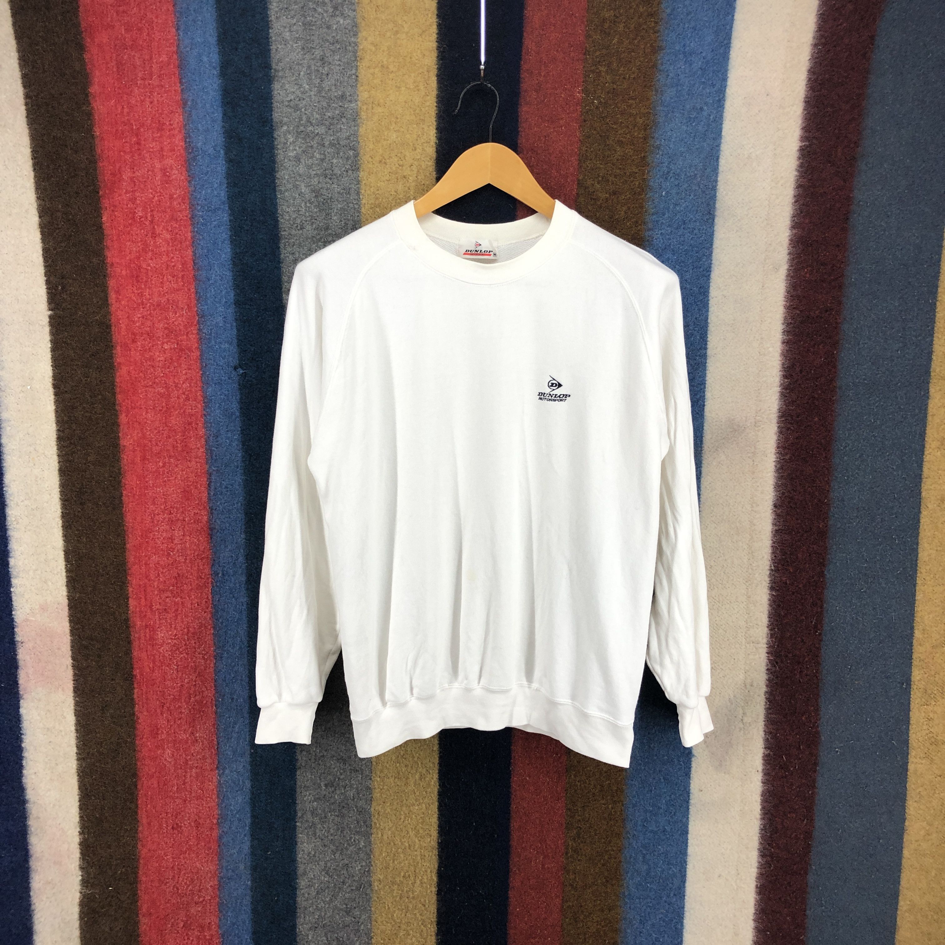 Dunlop 90s Vintage DUNLOP MOTORSPORT Sweatshirt #0301/N Size US S / EU 44-46 / 1 - 1 Thumbnail