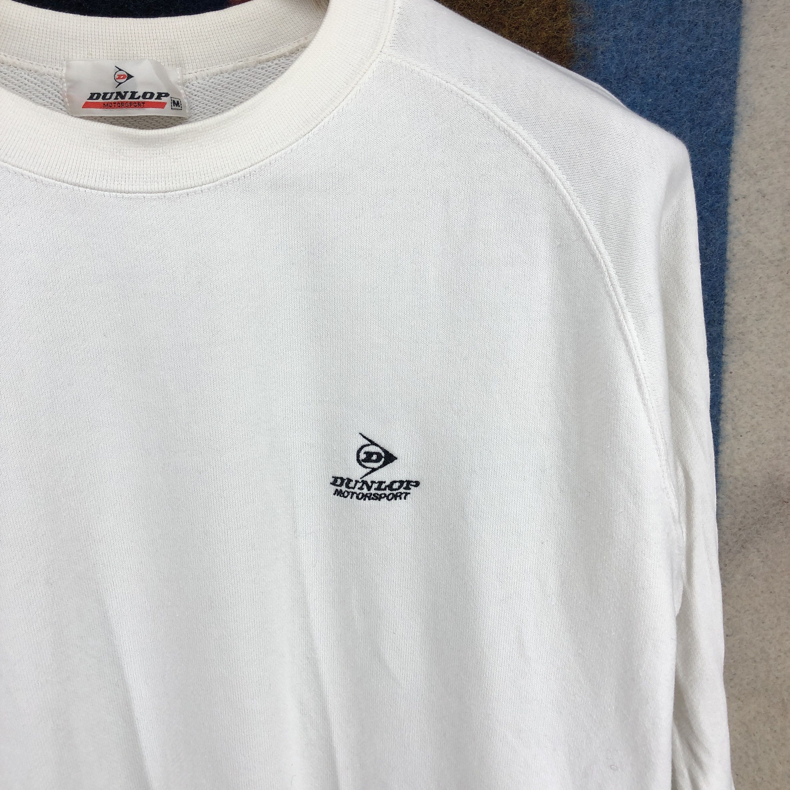 Dunlop 90s Vintage DUNLOP MOTORSPORT Sweatshirt #0301/N Size US S / EU 44-46 / 1 - 2 Thumbnail
