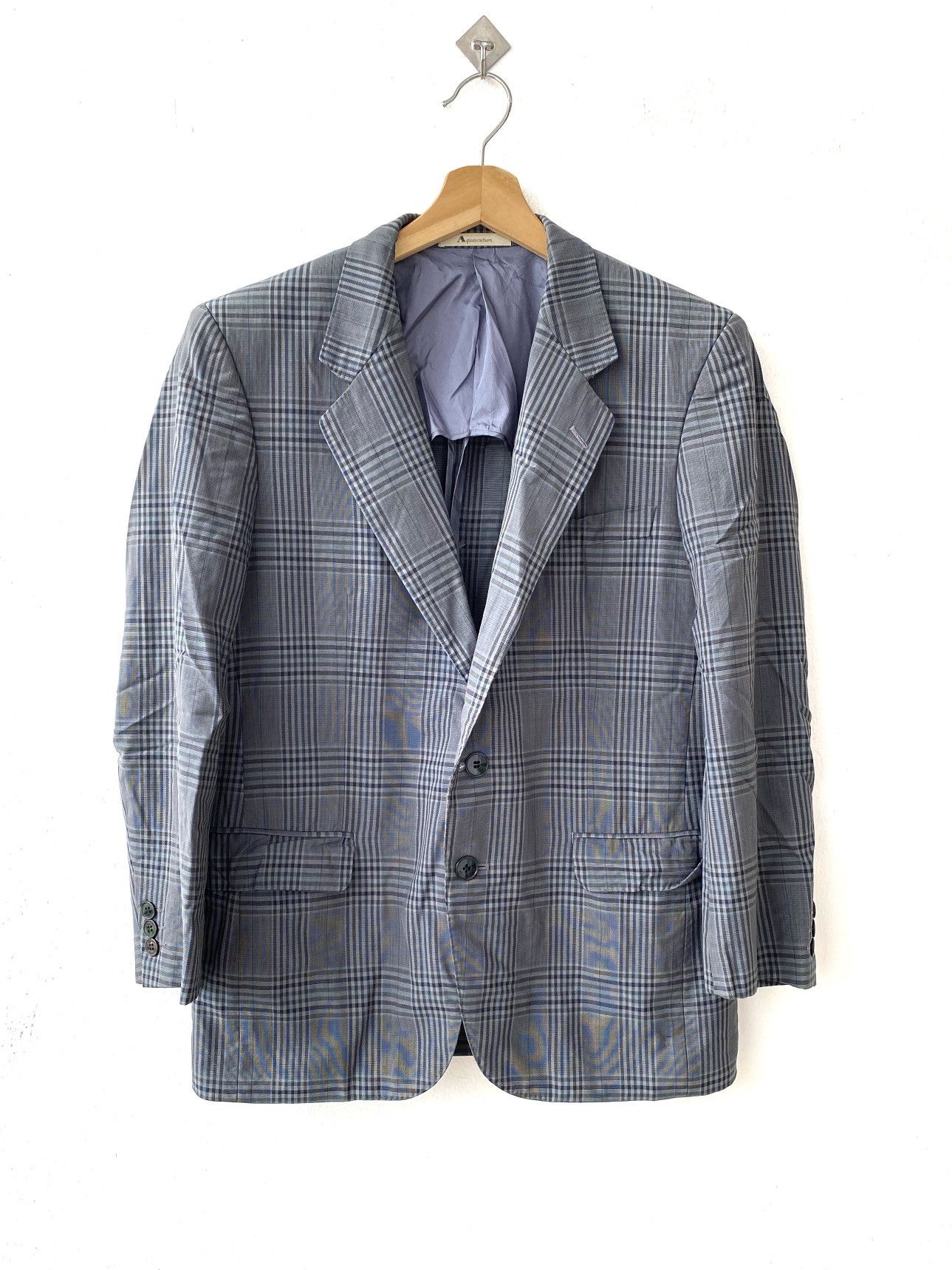 Aquascutum × Designer Vintage Aquasqutum Gingham Blazer/Coats Size US M / EU 48-50 / 2 - 1 Thumbnail