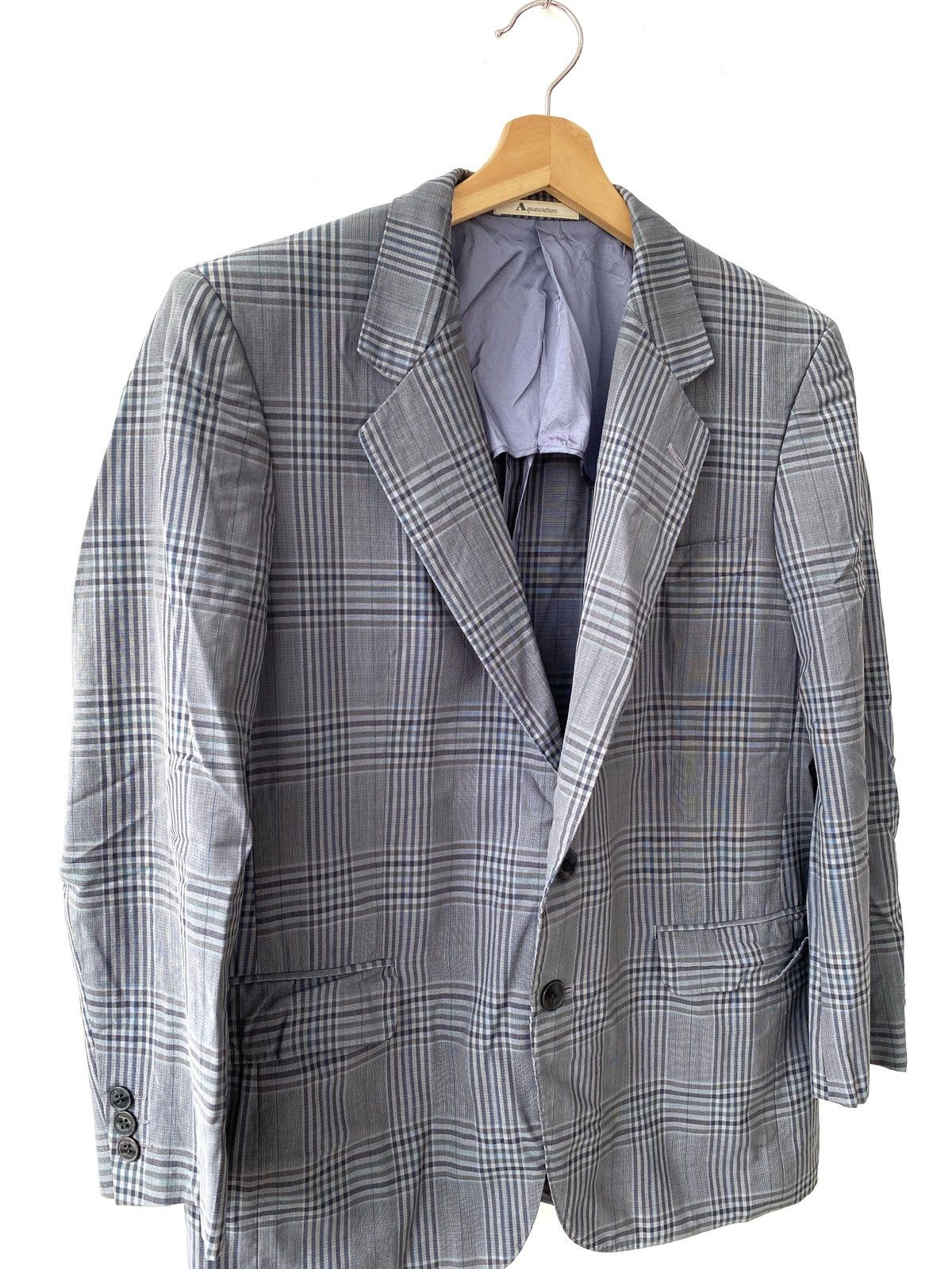Aquascutum × Designer Vintage Aquasqutum Gingham Blazer/Coats Size US M / EU 48-50 / 2 - 2 Thumbnail