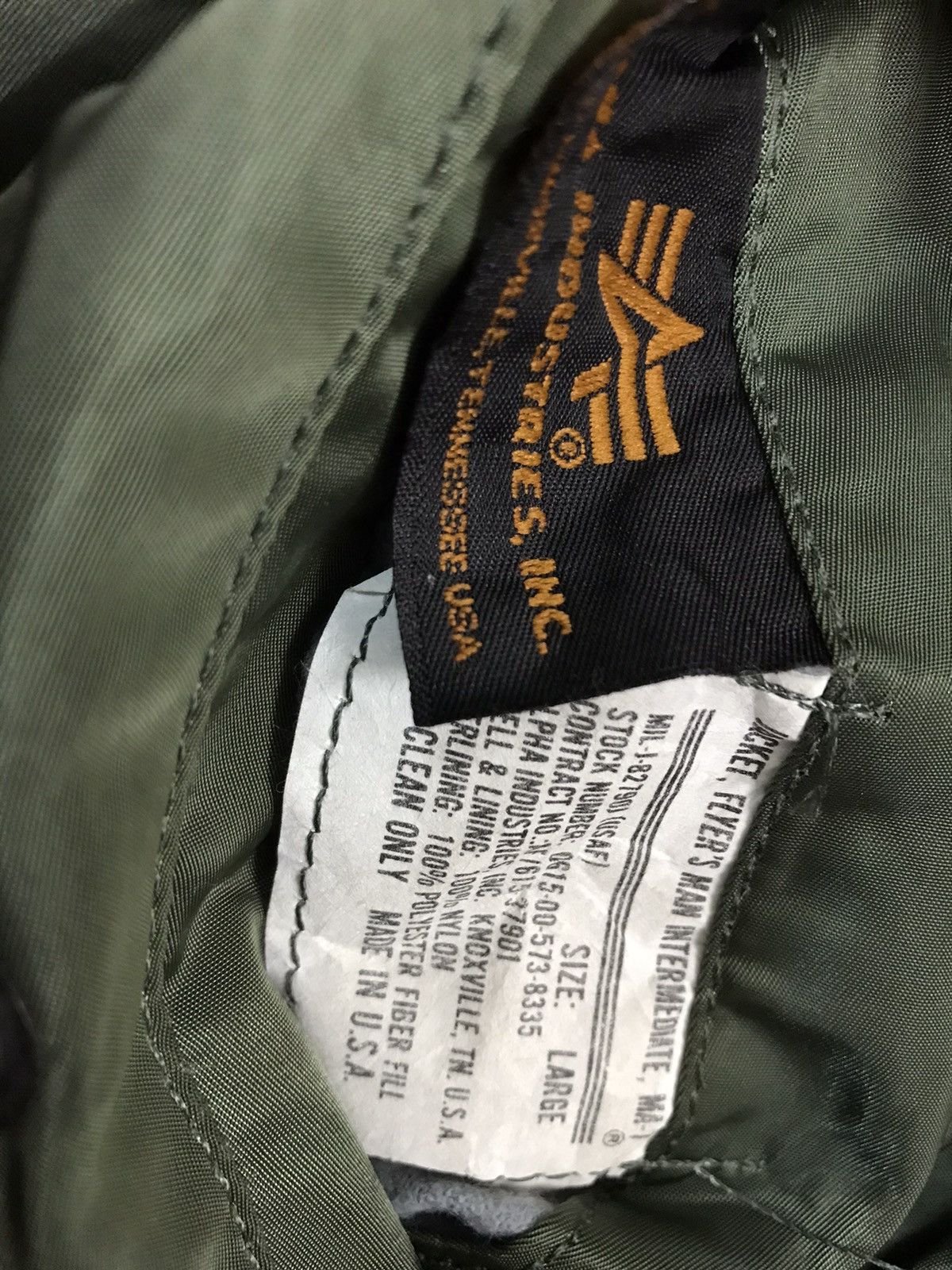 Alpha Industries Bomber jacket Alpha custom band agnostic front Size US L / EU 52-54 / 3 - 5 Thumbnail
