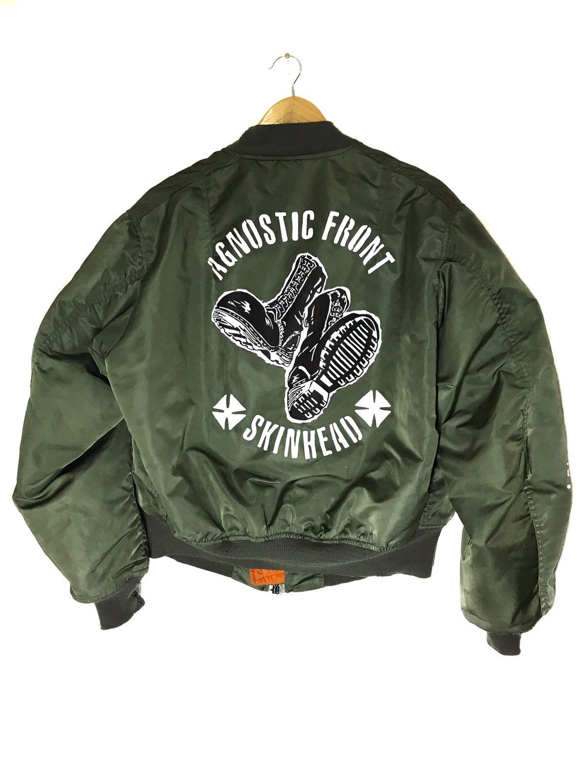 Alpha Industries Bomber jacket Alpha custom band agnostic front Size US L / EU 52-54 / 3 - 1 Thumbnail