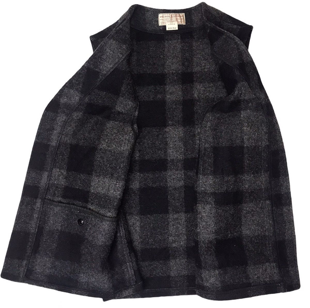 Filson Filson Garment Shadow Plaid Pure Wool Vest Size US M / EU 48-50 / 2 - 3 Thumbnail