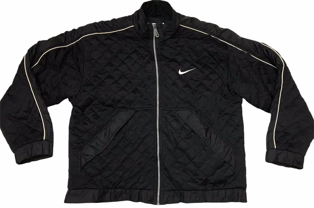 Nike × Vintage Vintage 90s’ Nike Puffer Jacket Big Logo Size US L / EU 52-54 / 3 - 3 Thumbnail