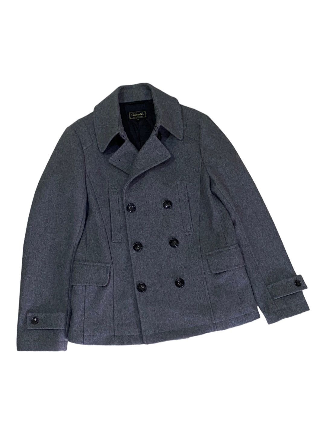 Vanquish RARE🔥VINTAGE VANQUISH WOOL PEA COAT JACKET Size US S / EU 44-46 / 1 - 3 Thumbnail