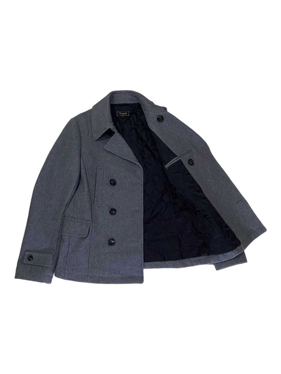 Vanquish RARE🔥VINTAGE VANQUISH WOOL PEA COAT JACKET Size US S / EU 44-46 / 1 - 2 Thumbnail