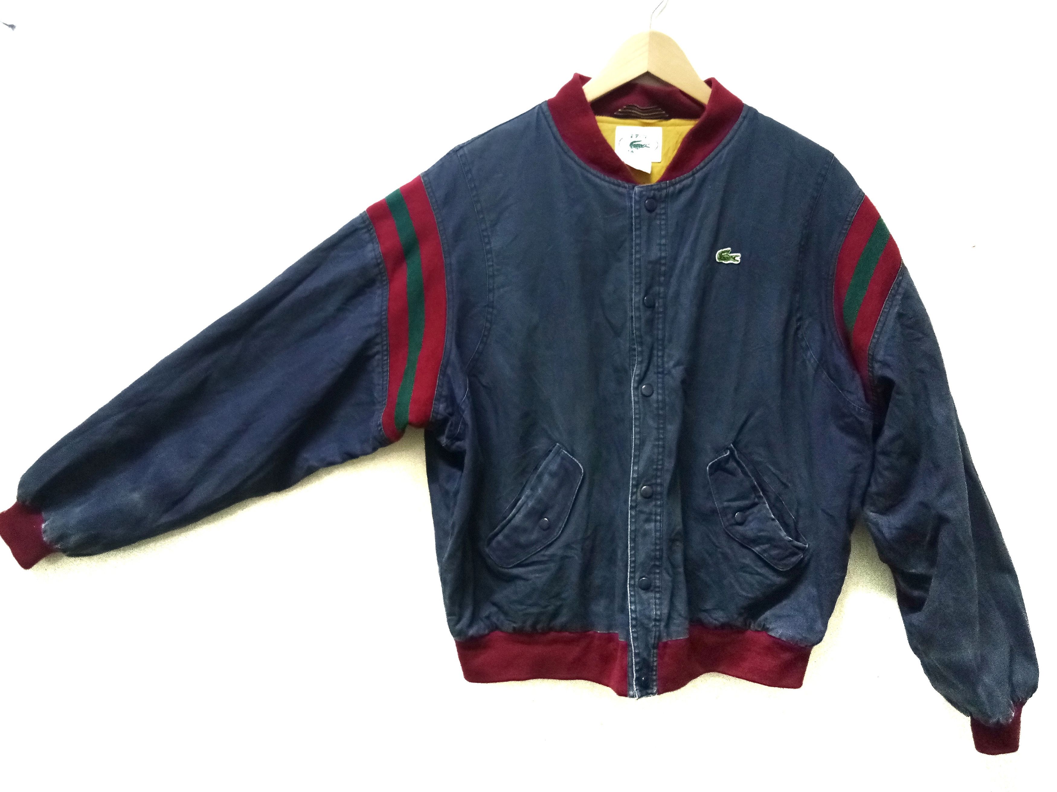 Lacoste × Vintage Lacoste Varsity Bombers jacket | Grailed