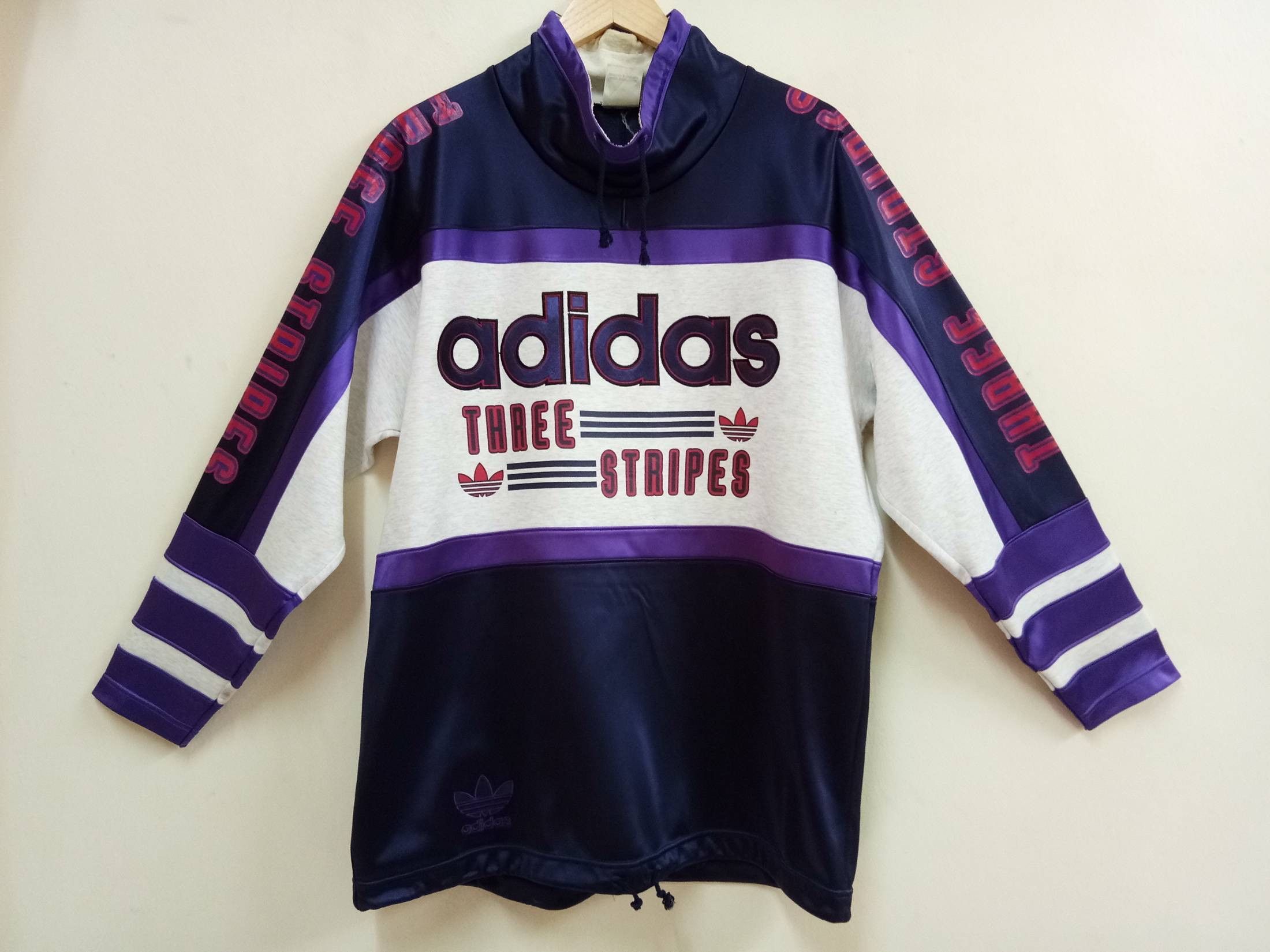 Adidas × Descente VINTAGE 90s ADIDAS BIG LOGO SWEATSHIRTS L SIZE Size US L / EU 52-54 / 3 - 2 Thumbnail