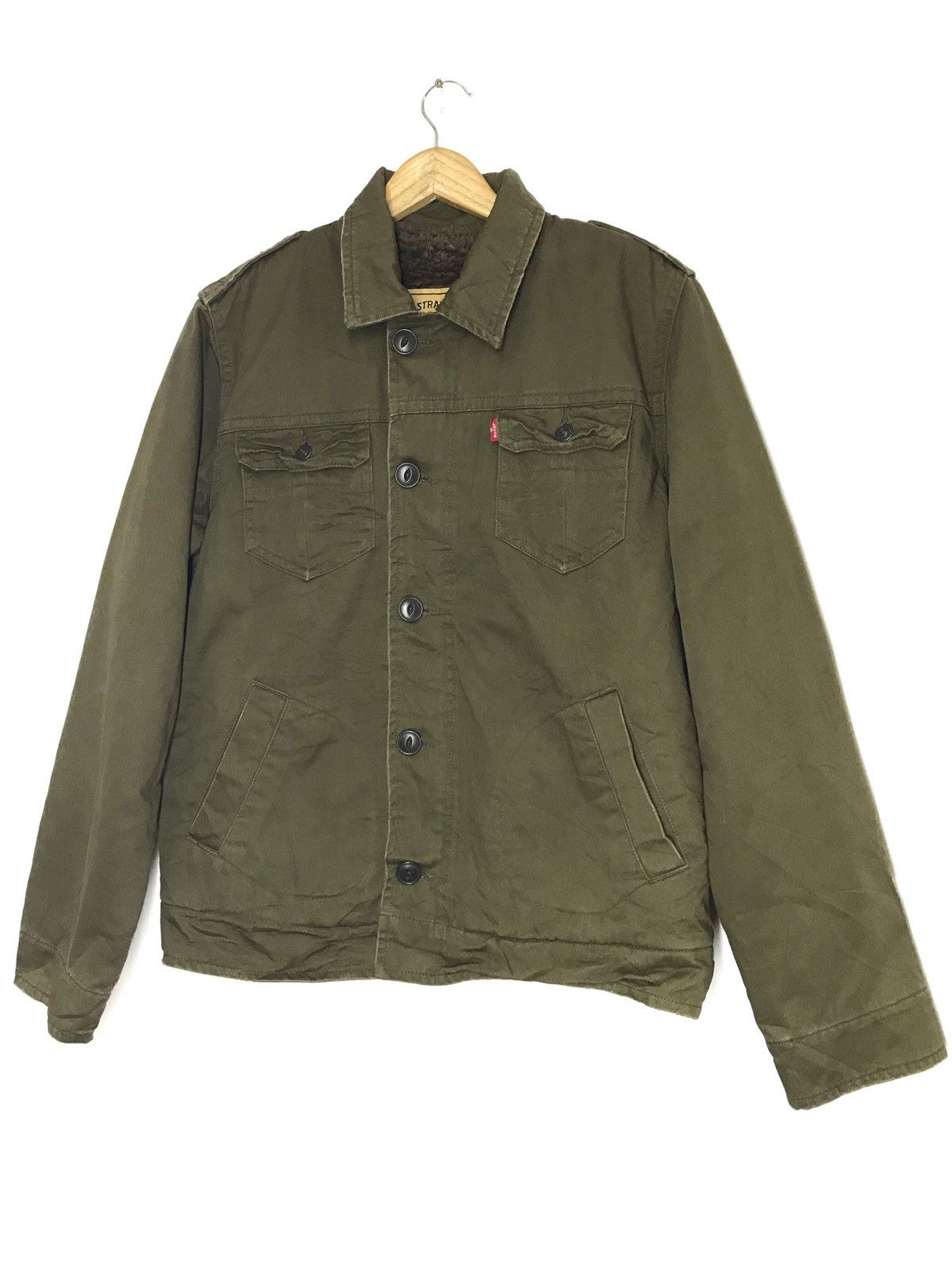 Levi's Levi's Mens Sherpa Military Shirt Jacket Size US L / EU 52-54 / 3 - 2 Thumbnail