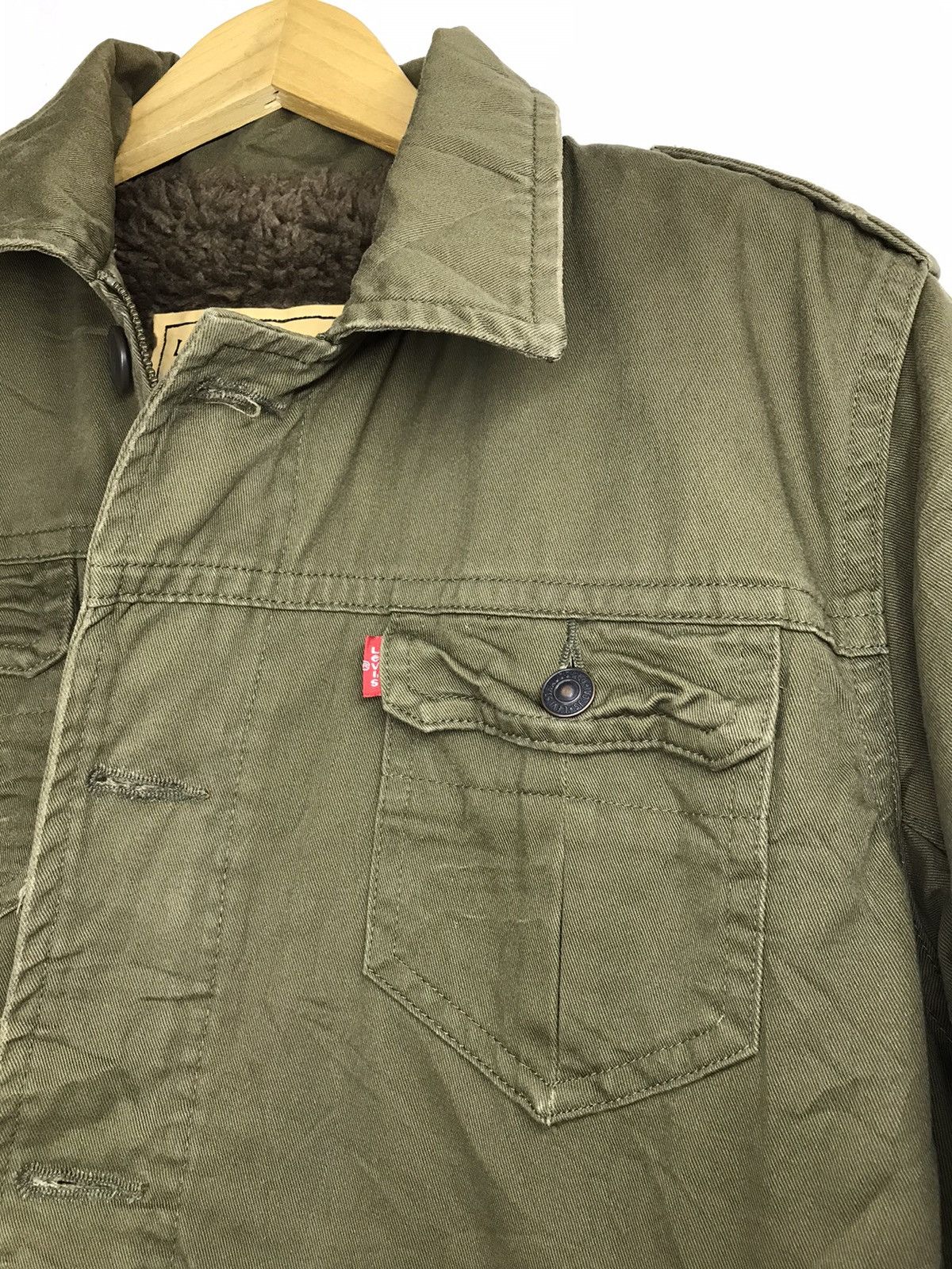 Levi's Levi's Mens Sherpa Military Shirt Jacket Size US L / EU 52-54 / 3 - 11 Thumbnail