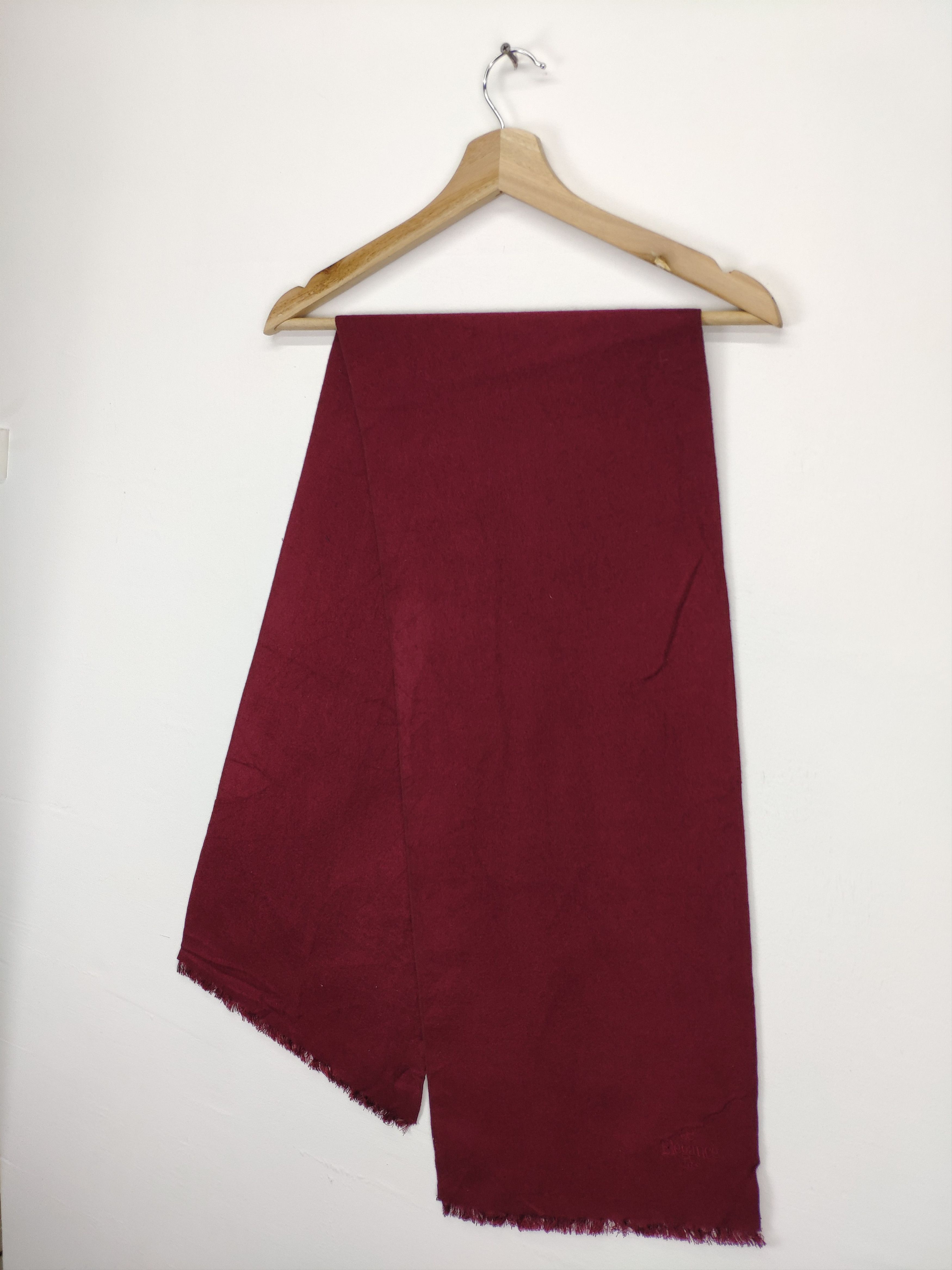 Designer × Vintage Steal 💥 Elegance Paris Wool Scarf Muffler Size ONE SIZE - 2 Thumbnail