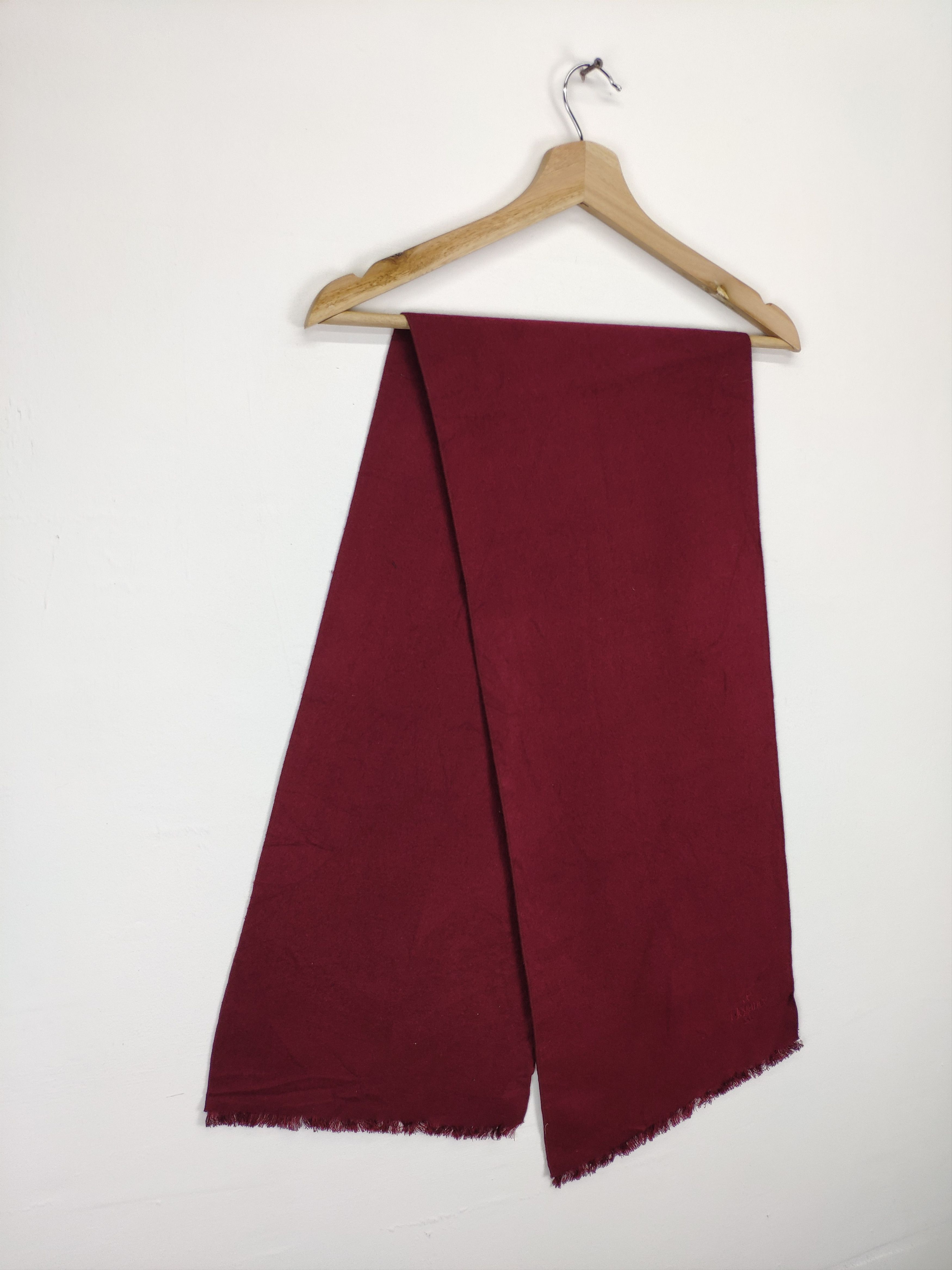Designer × Vintage Steal 💥 Elegance Paris Wool Scarf Muffler Size ONE SIZE - 3 Thumbnail