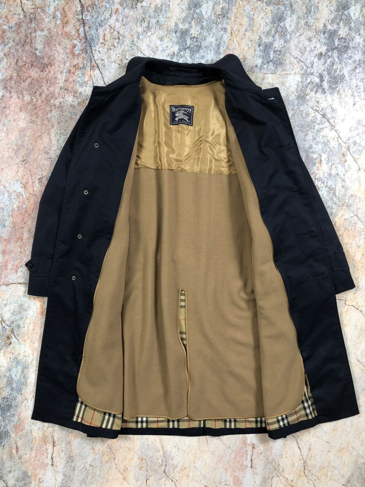 Burberry × Vintage Burberrys blue vintage nova check plated coat trench Size US M / EU 48-50 / 2 - 3 Thumbnail