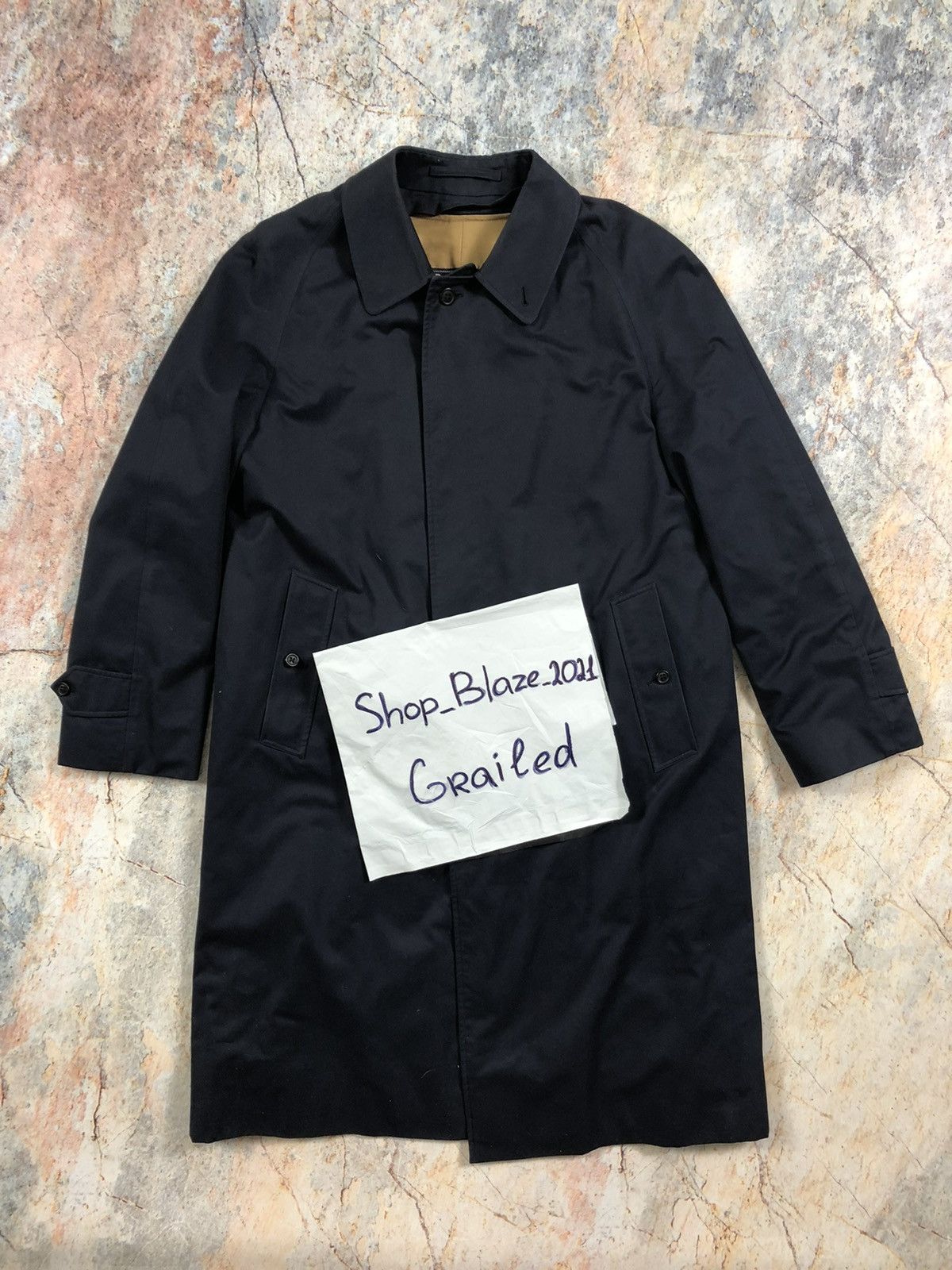 Burberry × Vintage Burberrys blue vintage nova check plated coat trench Size US M / EU 48-50 / 2 - 6 Thumbnail