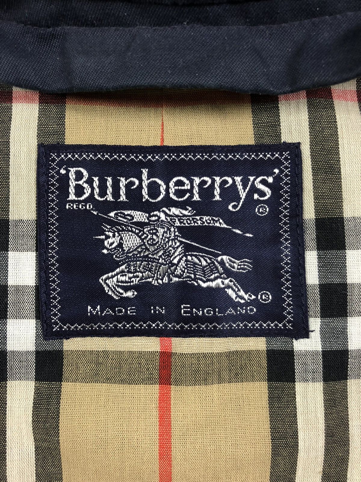Burberry × Vintage Burberrys blue vintage nova check plated coat trench Size US M / EU 48-50 / 2 - 8 Thumbnail