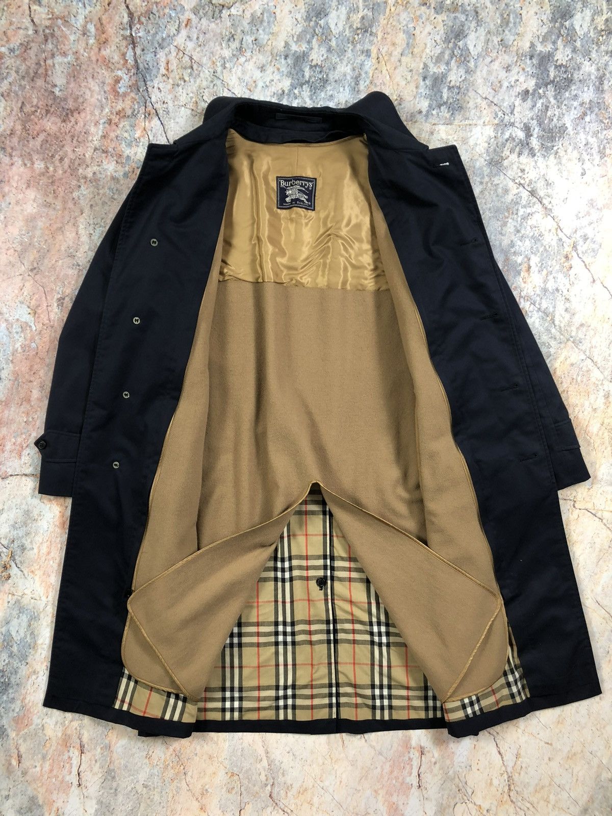 Burberry × Vintage Burberrys blue vintage nova check plated coat trench Size US M / EU 48-50 / 2 - 2 Thumbnail