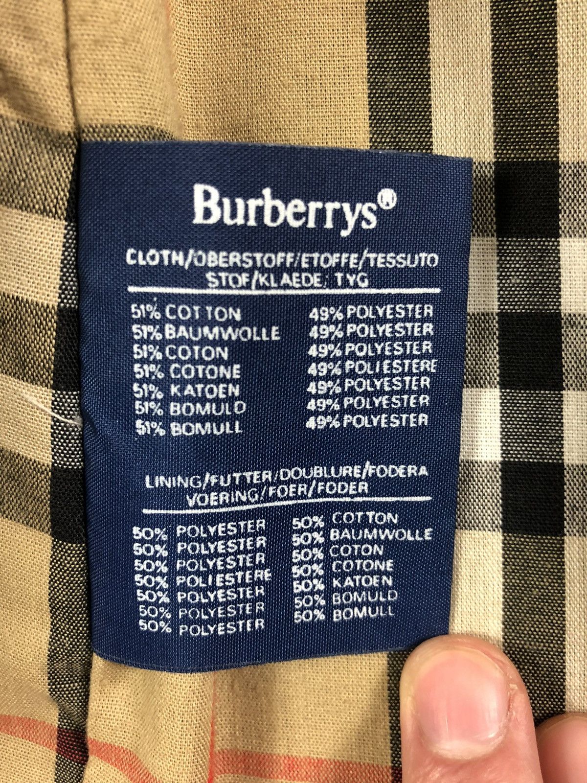 Burberry × Vintage Burberrys blue vintage nova check plated coat trench Size US M / EU 48-50 / 2 - 9 Thumbnail