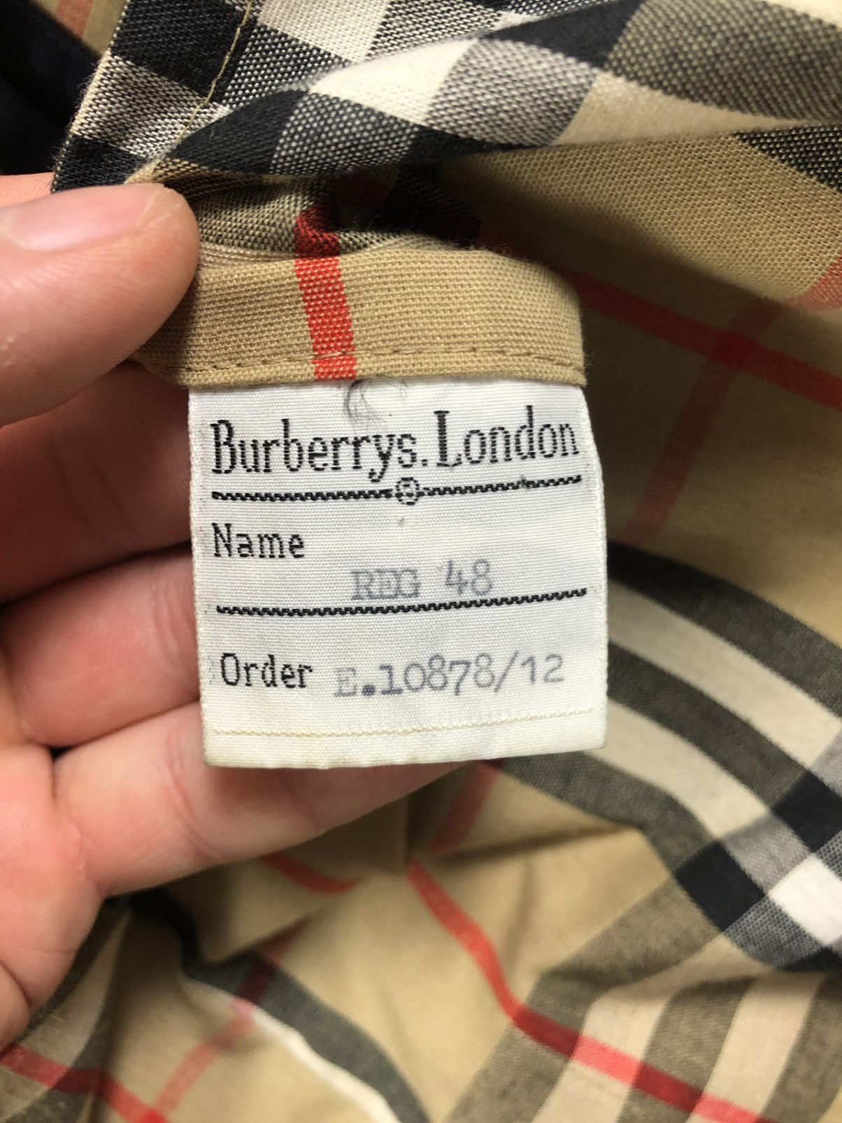 Burberry × Vintage Burberrys blue vintage nova check plated coat trench Size US M / EU 48-50 / 2 - 12 Thumbnail