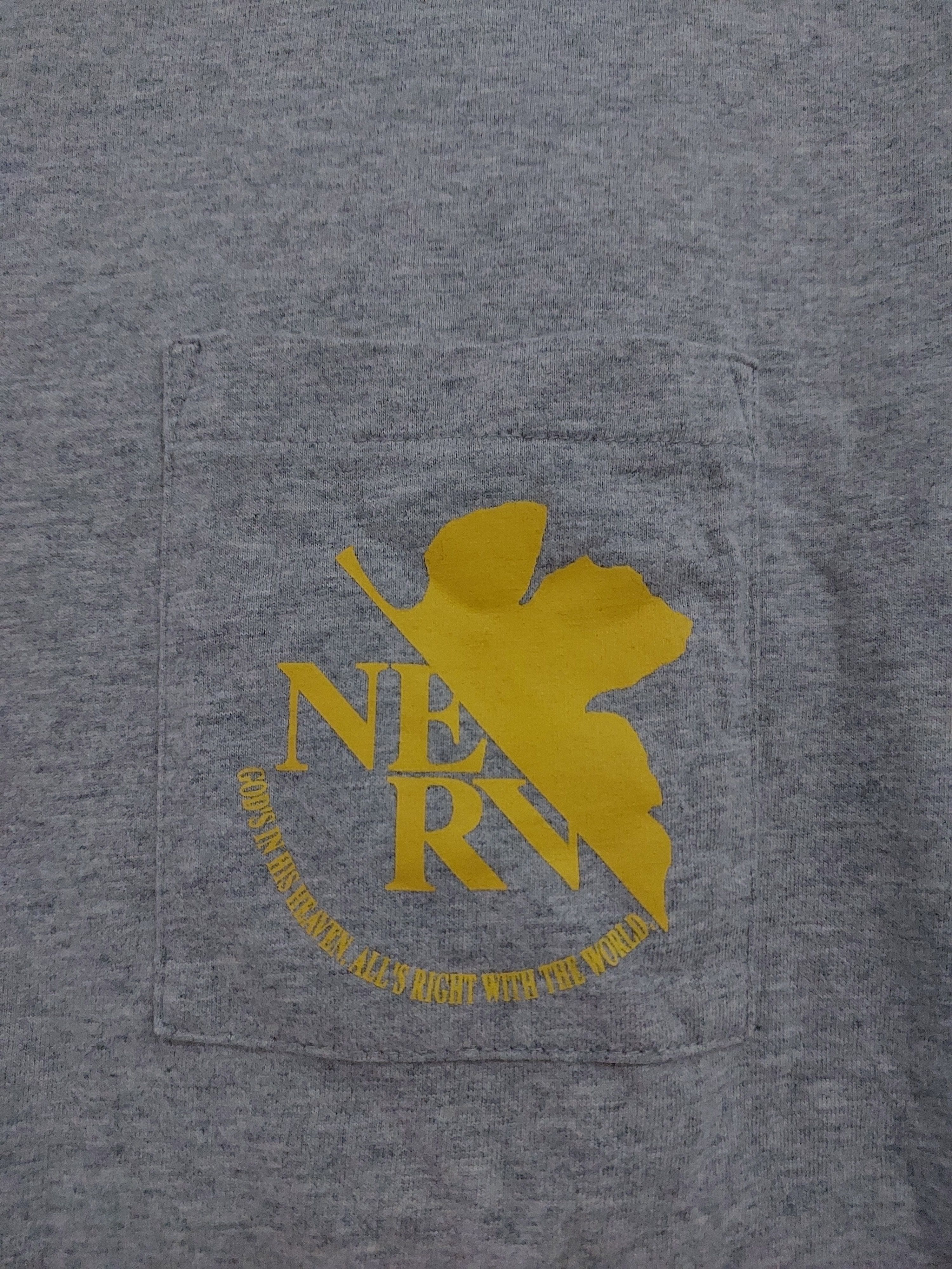 Anime EVANGELION ANIME SINGLE POCKET T-SHIRT Size US M / EU 48-50 / 2 - 10 Thumbnail