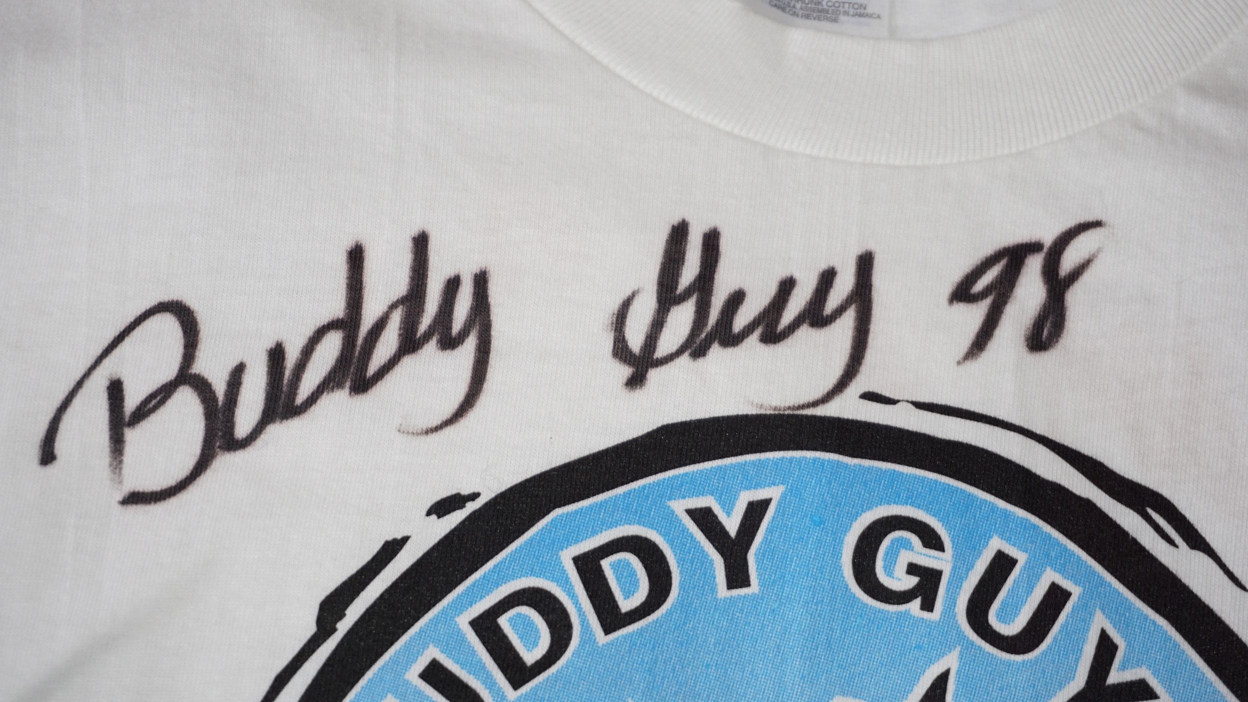 Band Tees × Vintage Buddy Guy Vintage 90s Signed Autograph Chicago Legend Tshirt Size US XL / EU 56 / 4 - 5 Thumbnail