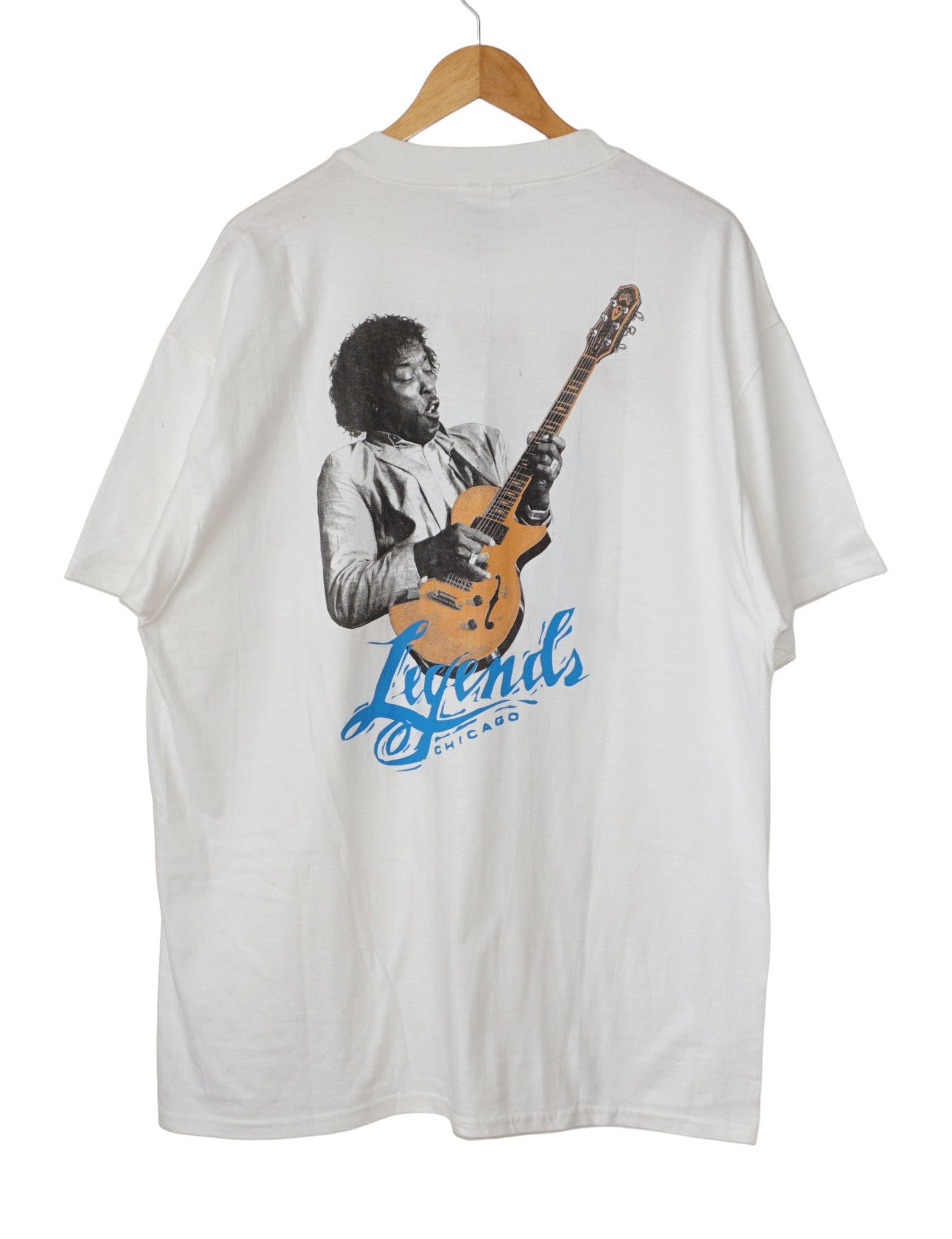 Band Tees × Vintage Buddy Guy Vintage 90s Signed Autograph Chicago Legend Tshirt Size US XL / EU 56 / 4 - 1 Thumbnail