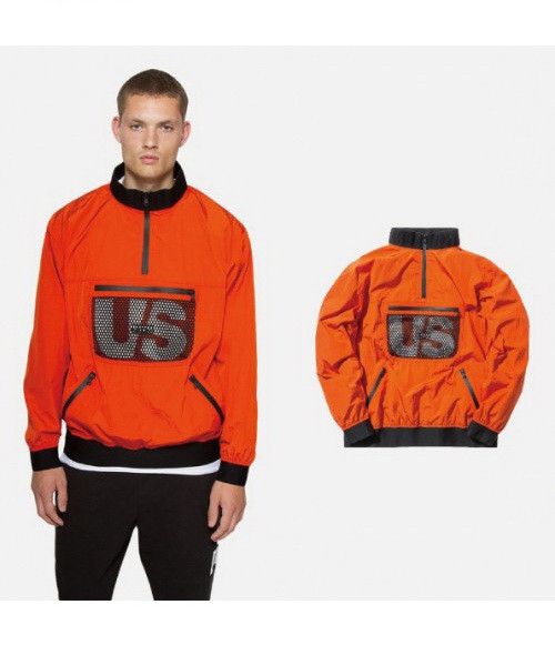 Kith × Ronnie Fieg KITH Kittles Mesh Pocket ¼ ZIP Orange, Ronnie Fieg RRP 225$ Size US M / EU 48-50 / 2 - 9 Thumbnail