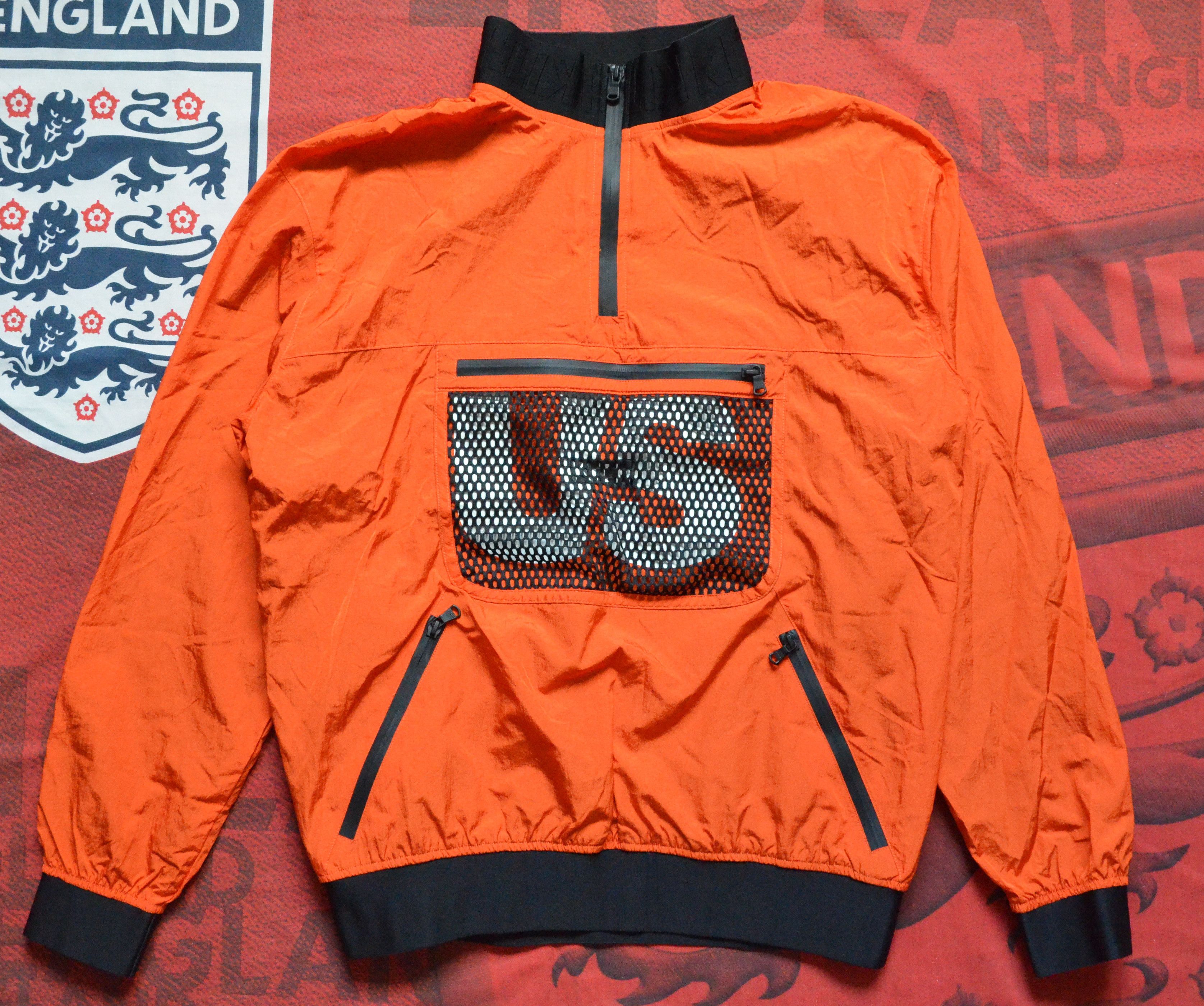 Kith × Ronnie Fieg KITH Kittles Mesh Pocket ¼ ZIP Orange, Ronnie Fieg RRP 225$ Size US M / EU 48-50 / 2 - 21 Thumbnail
