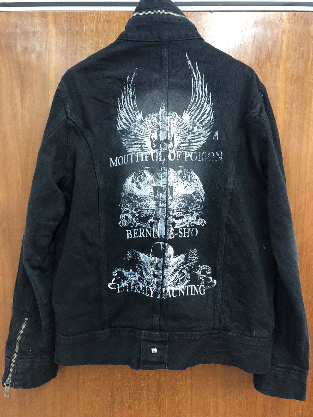 NJNJGO Rhinestone Skeleton Jacket for Men Women, Glitter