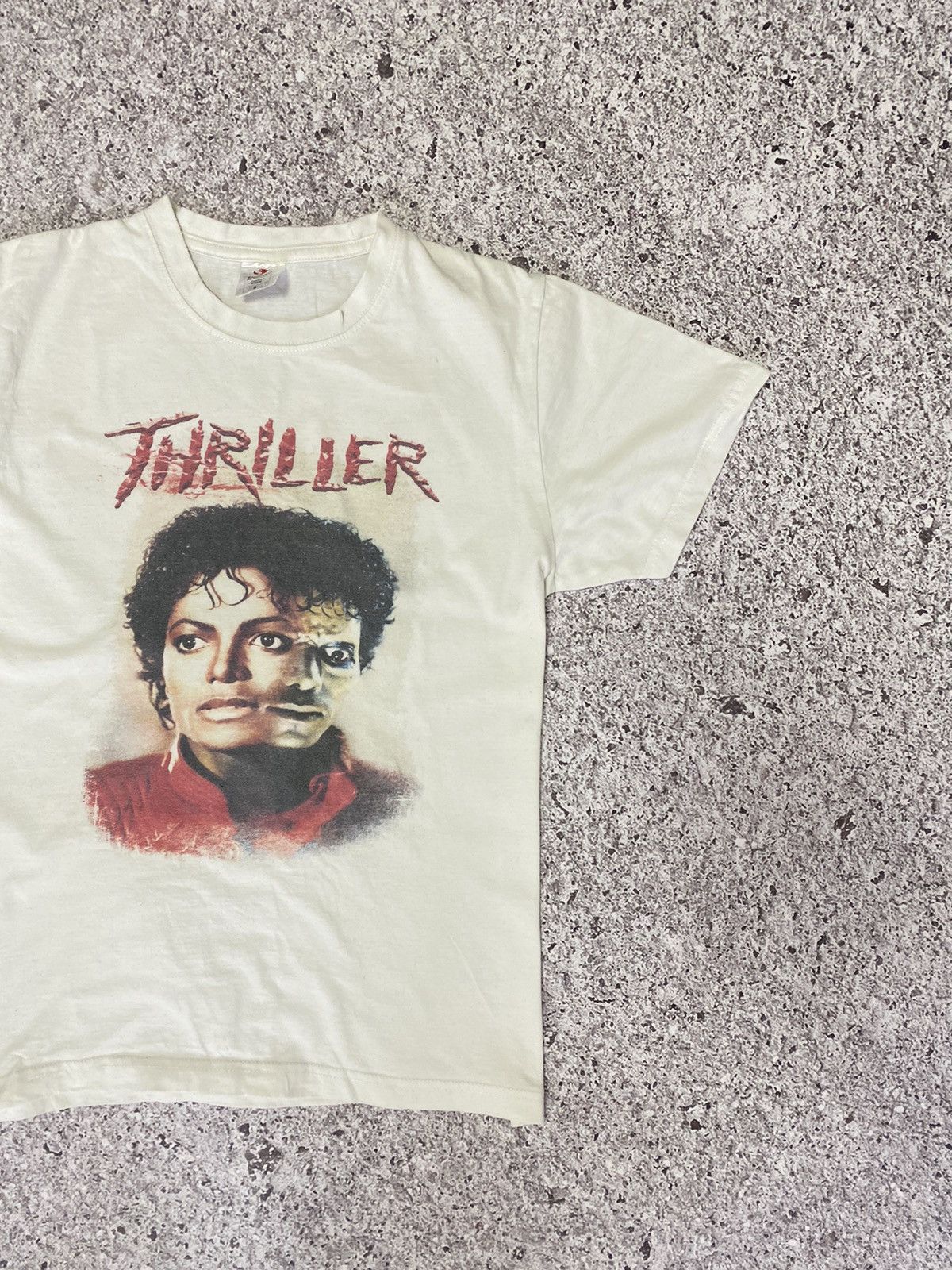 Band Tees × Michael Jackson × Vintage Michael Jackson Thriller Vintage Band T-Shirt Size US S / EU 44-46 / 1 - 3 Thumbnail