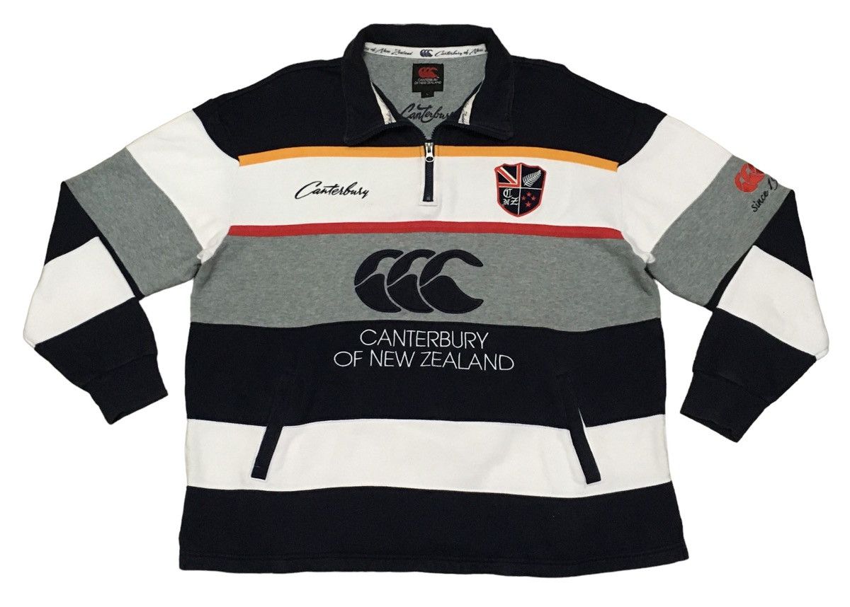 image of Canterbury Of New Zealand x Vintage Design Vintage Canterbury New Zealand Sweatshirt 1990S in Blue 