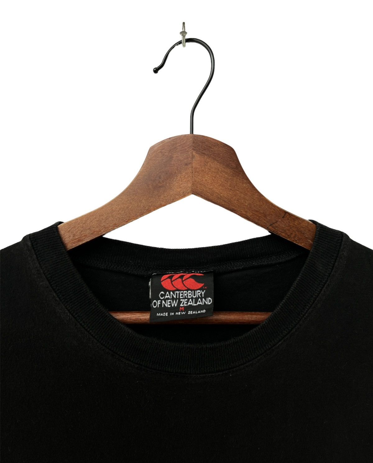 All Blacks × Canterbury of New Zealand × Vintage Vintage New Zealand All Black T-Shirt Size US M / EU 48-50 / 2 - 5 Thumbnail