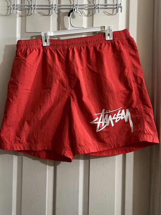 Nike Stussy x Nike Water Shorts Habanero Red XL | Grailed