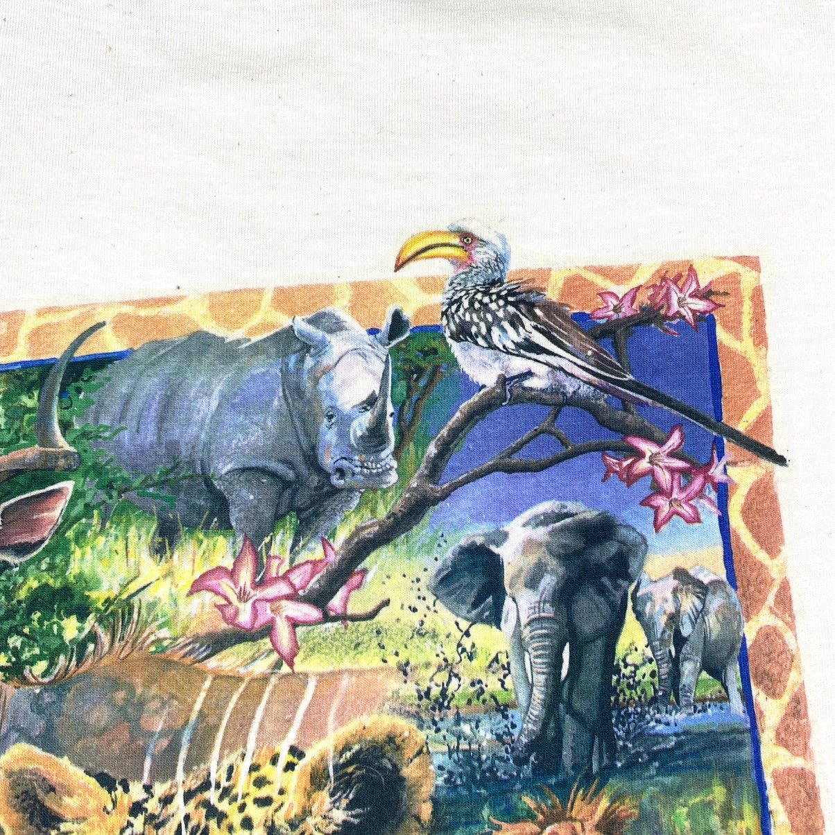Vintage 90’s Vintage Art Wildlife Africa T Shirt by Art Venture hype Size US L / EU 52-54 / 3 - 6 Thumbnail