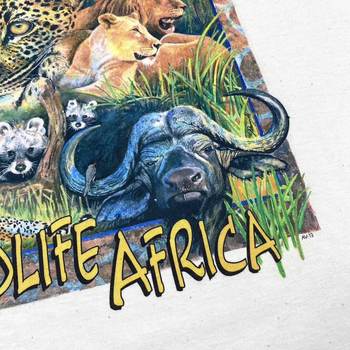 Vintage 90’s Vintage Art Wildlife Africa T Shirt by Art Venture hype Size US L / EU 52-54 / 3 - 4 Thumbnail