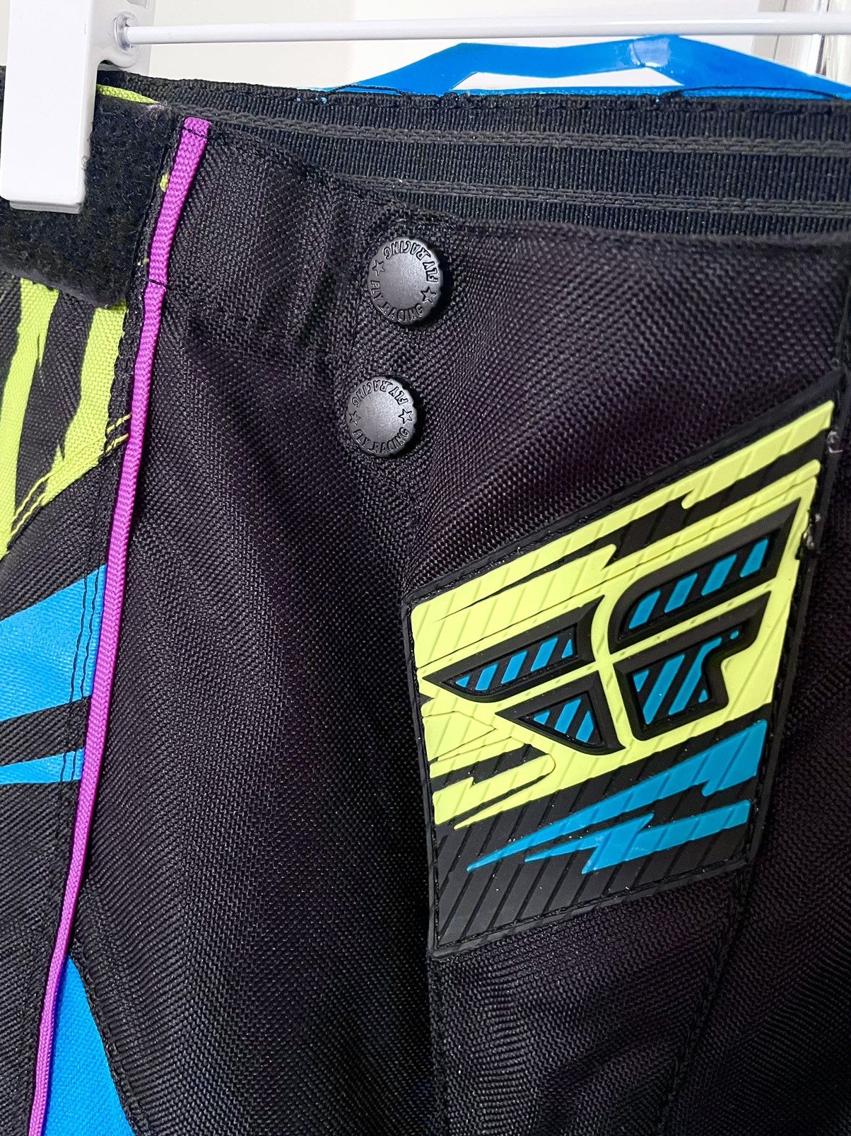 Vintage Vintage FLY Racing Pants size 36 Black/Lime/Blue Size US 36 / EU 52 - 3 Thumbnail