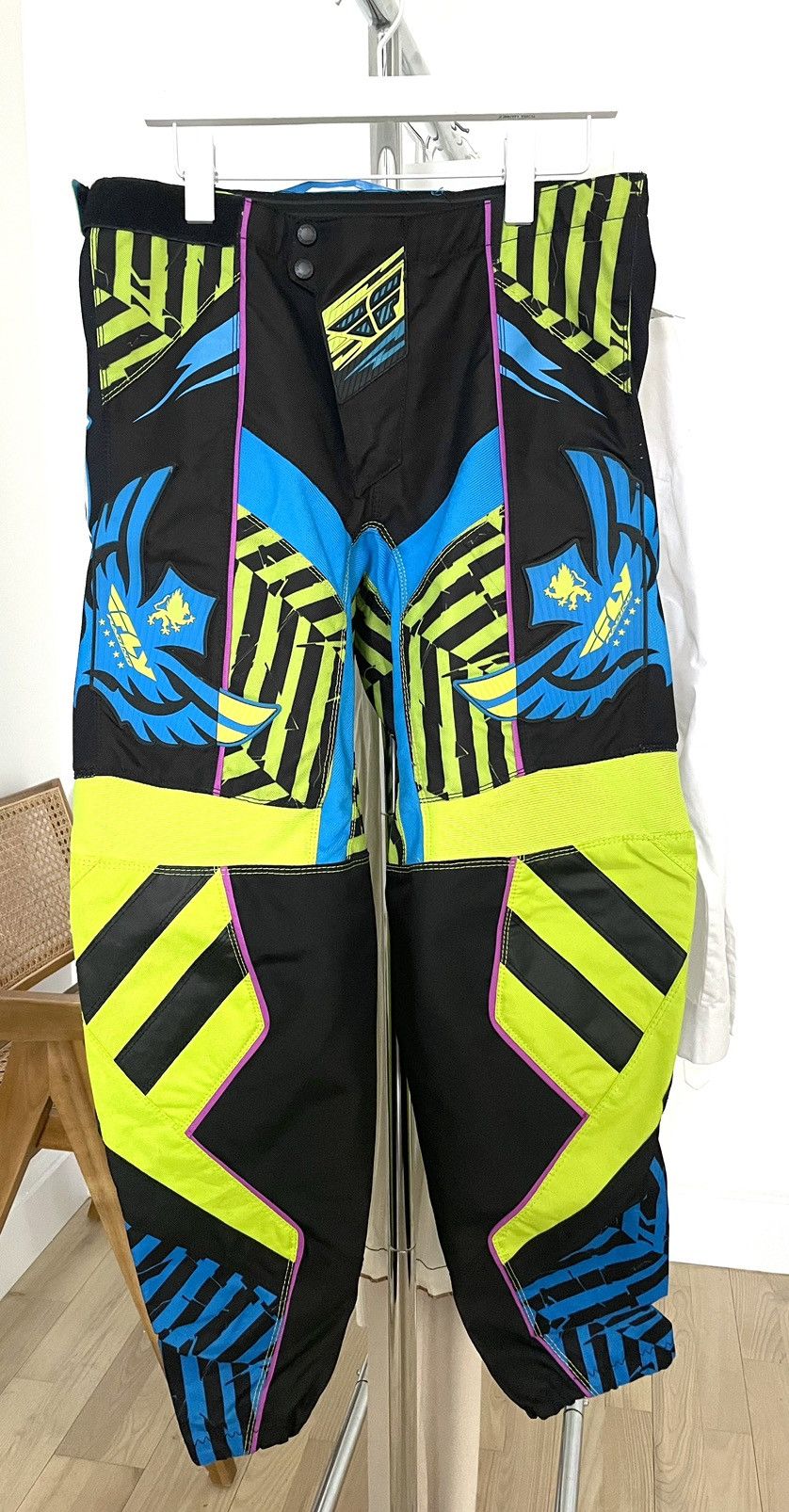 Vintage Vintage FLY Racing Pants size 36 Black/Lime/Blue Size US 36 / EU 52 - 1 Thumbnail