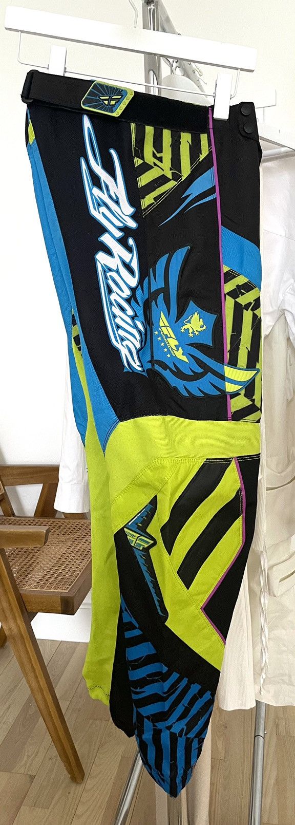 Vintage Vintage FLY Racing Pants size 36 Black/Lime/Blue Size US 36 / EU 52 - 2 Thumbnail