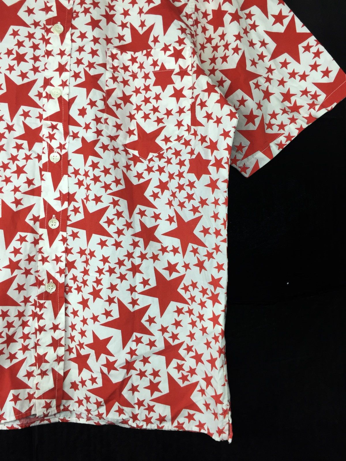 Bape OG A Bathing Ape Bape Fullprint Star Red White Color Shirt Size US S / EU 44-46 / 1 - 6 Thumbnail