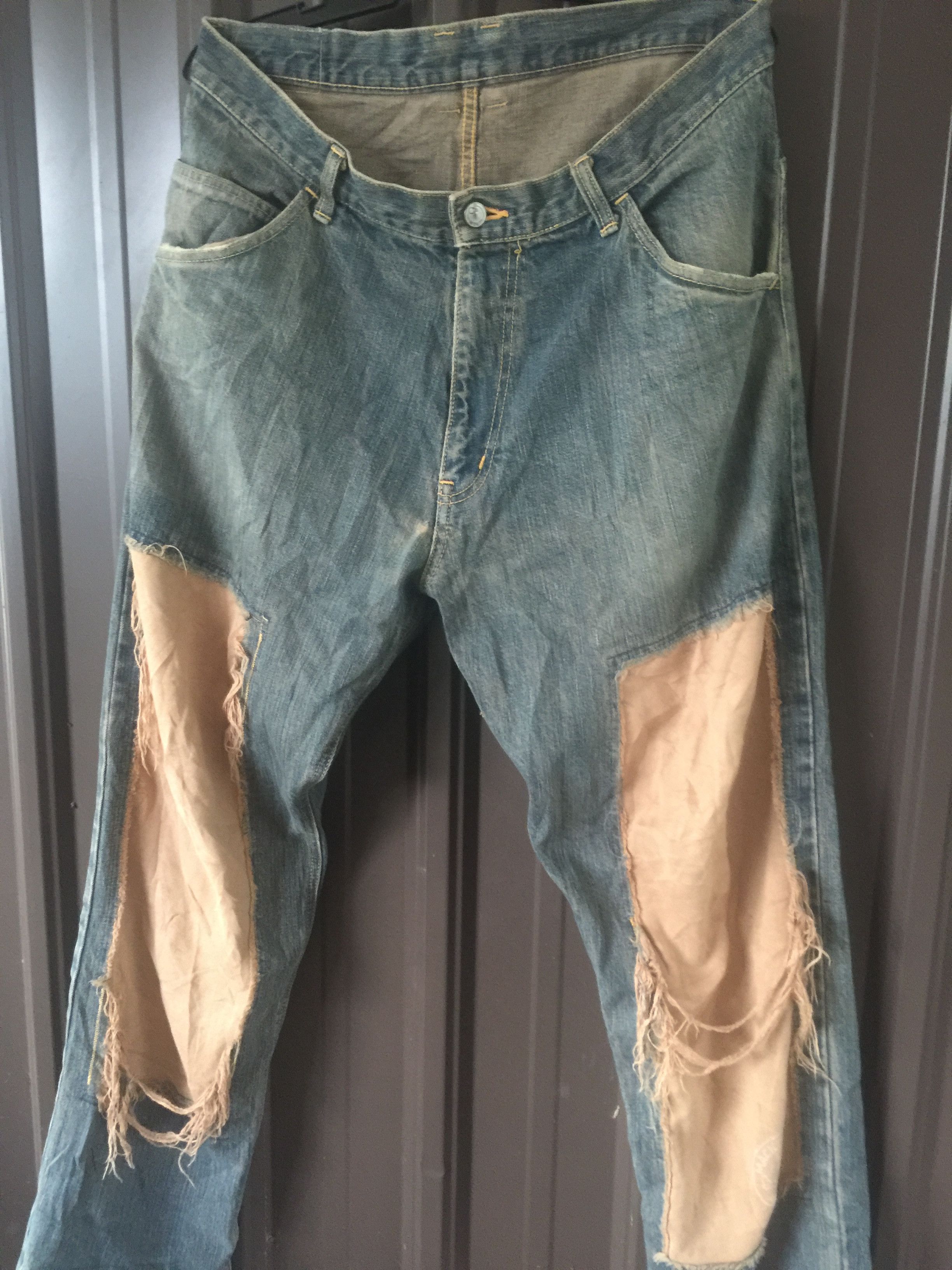Hiroshi Fujiwara × Japanese Brand 🔥RARE🔥Mackdaddy Distressed Jeans Size US 34 / EU 50 - 2 Thumbnail