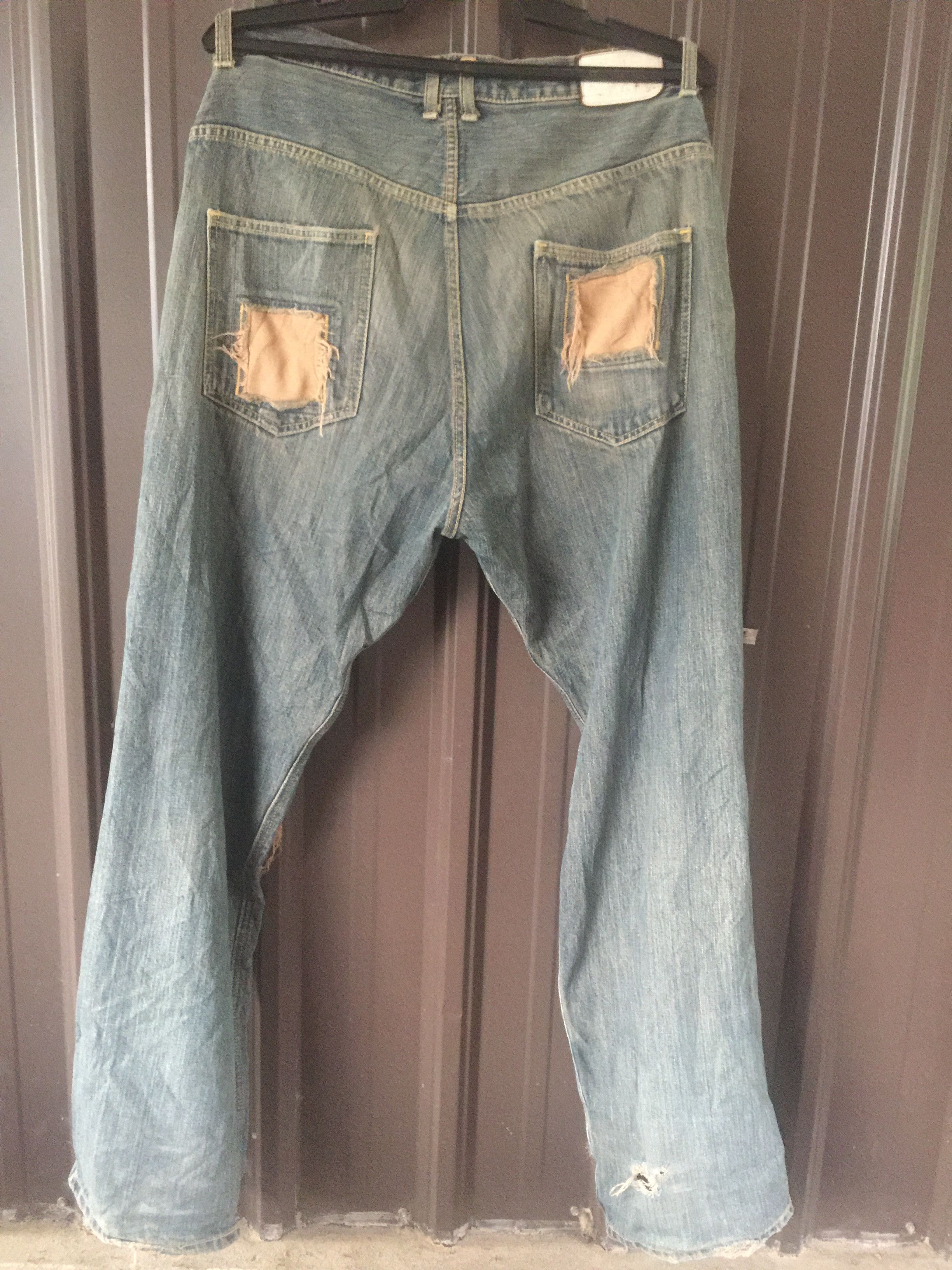 Hiroshi Fujiwara × Japanese Brand 🔥RARE🔥Mackdaddy Distressed Jeans Size US 34 / EU 50 - 3 Thumbnail