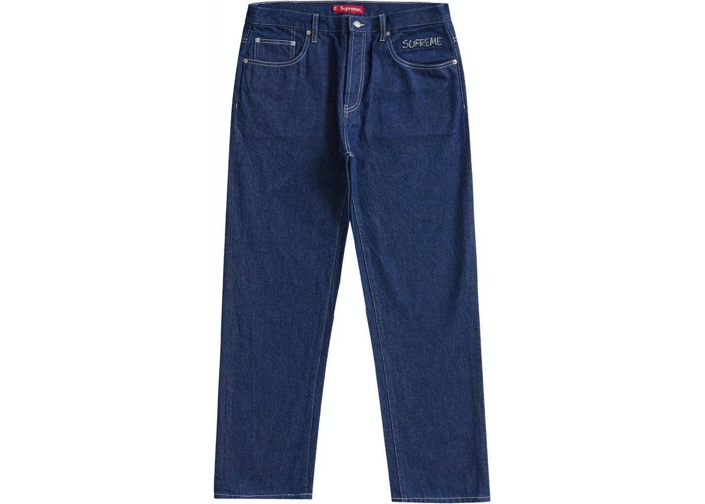 Supreme Supreme Regular Jean (FW25) Dirty Indigo IN HAND!!! | Grailed