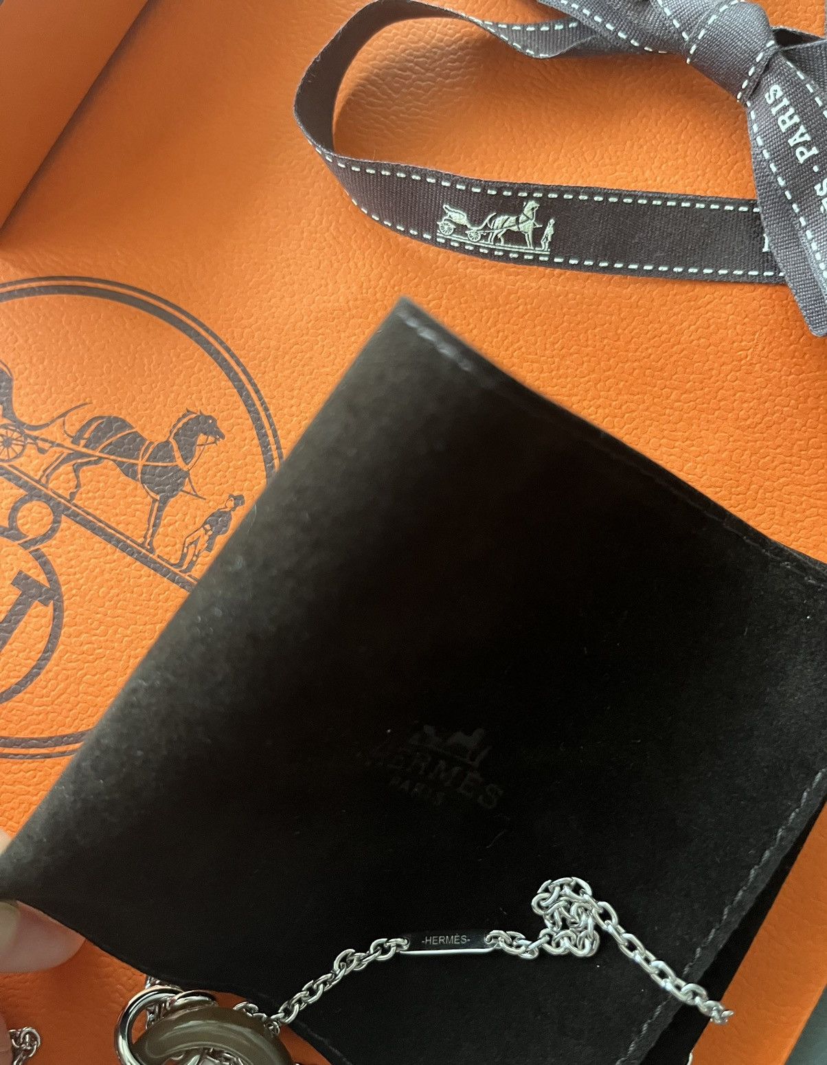 Hermes Super Runway Limited Edition Horn Lacquer Necklace Brand New Size ONE SIZE - 19 Thumbnail
