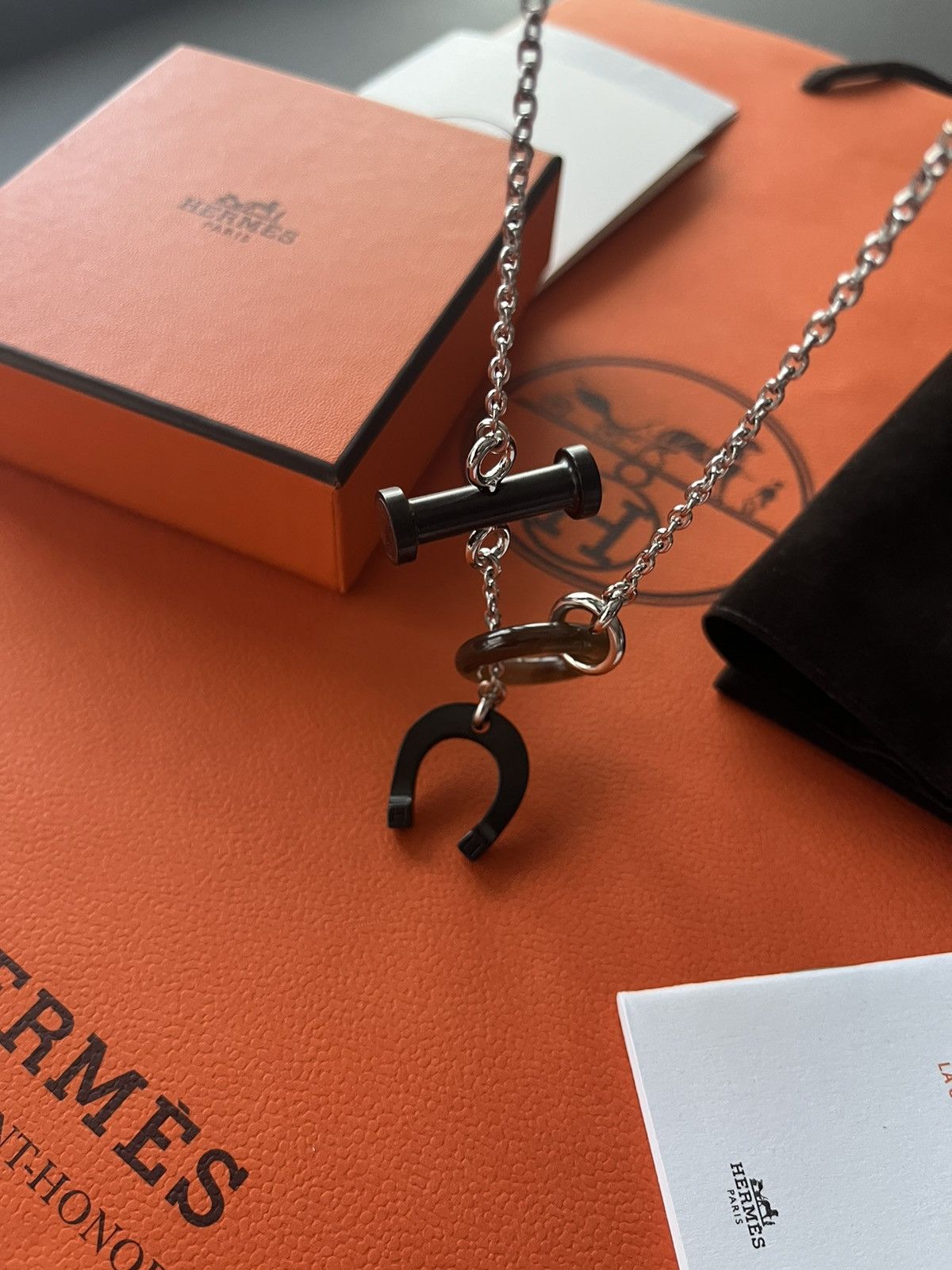 Hermes Super Runway Limited Edition Horn Lacquer Necklace Brand New Size ONE SIZE - 21 Thumbnail