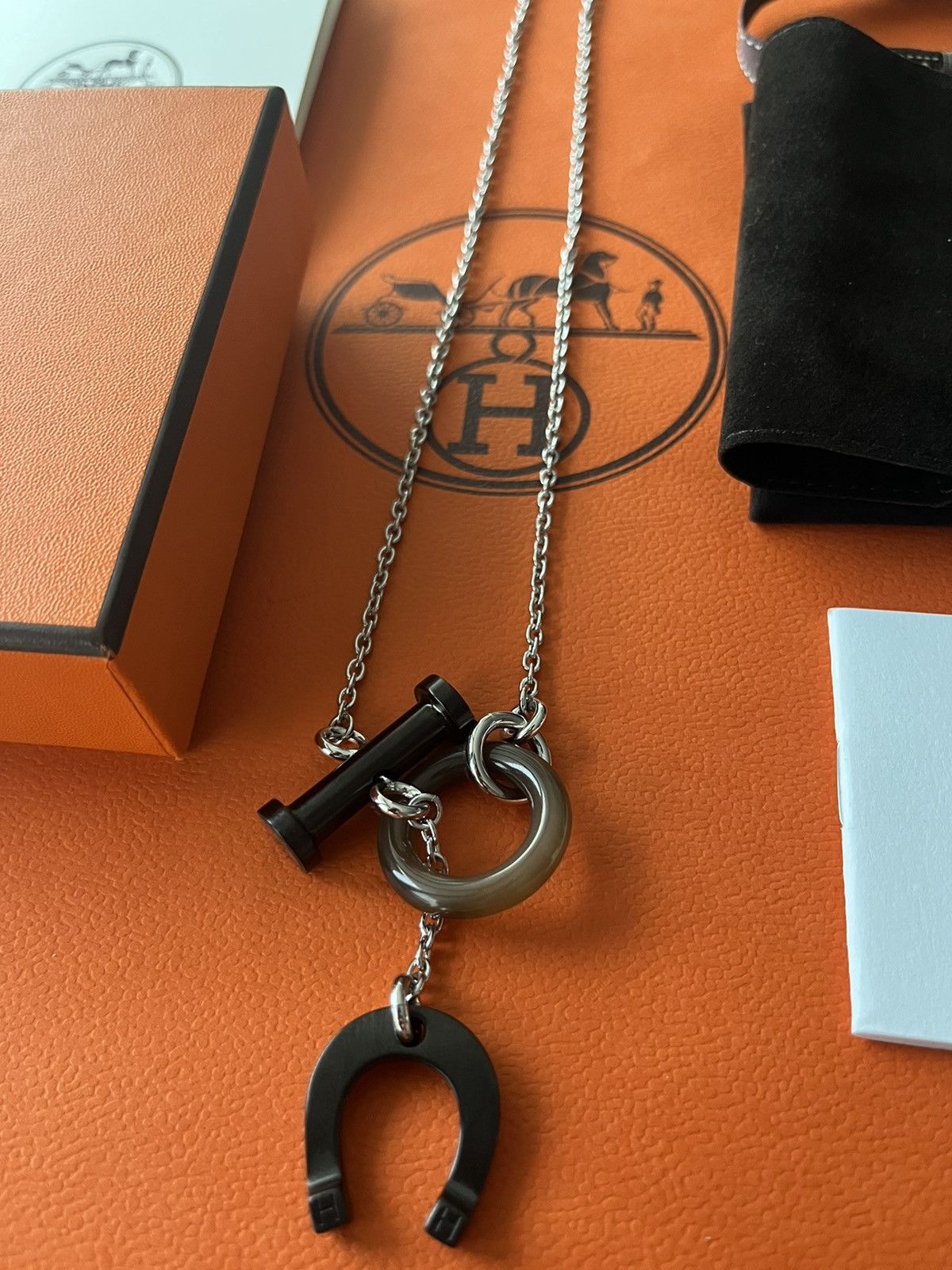Hermes Super Runway Limited Edition Horn Lacquer Necklace Brand New Size ONE SIZE - 5 Thumbnail