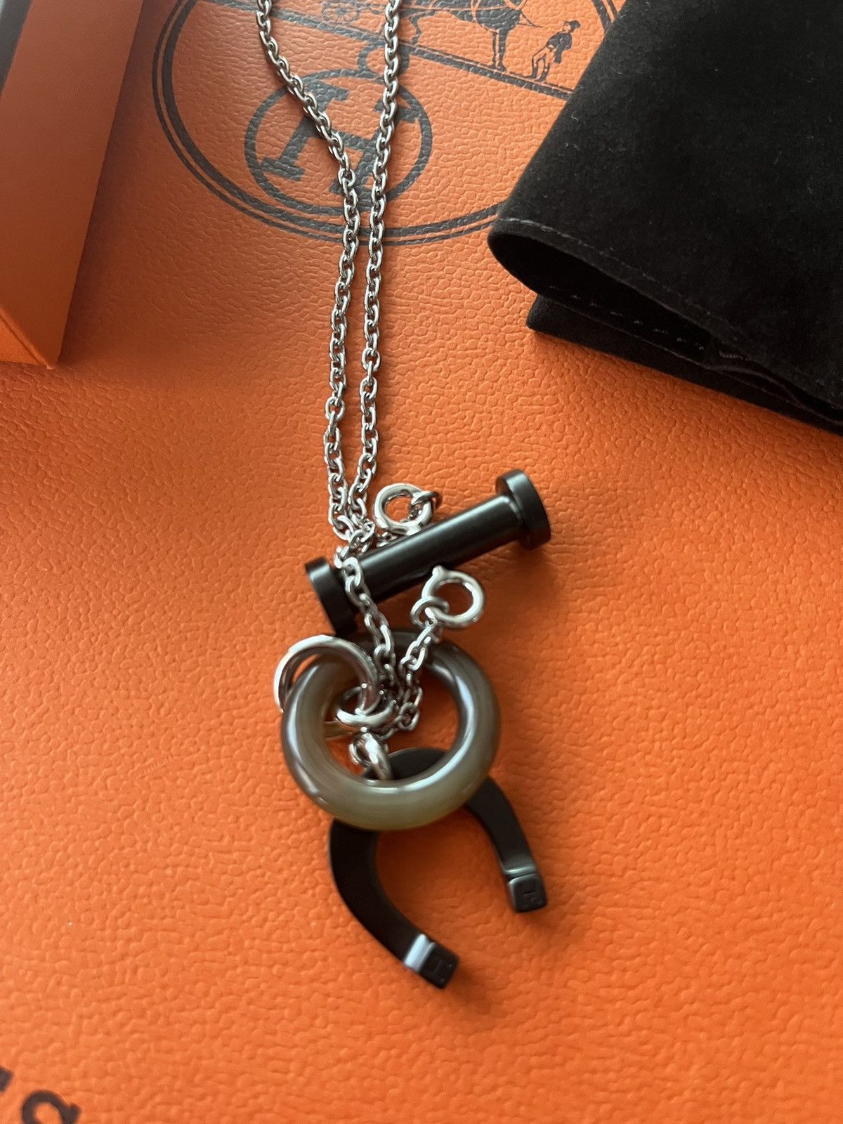 Hermes Super Runway Limited Edition Horn Lacquer Necklace Brand New Size ONE SIZE - 4 Thumbnail