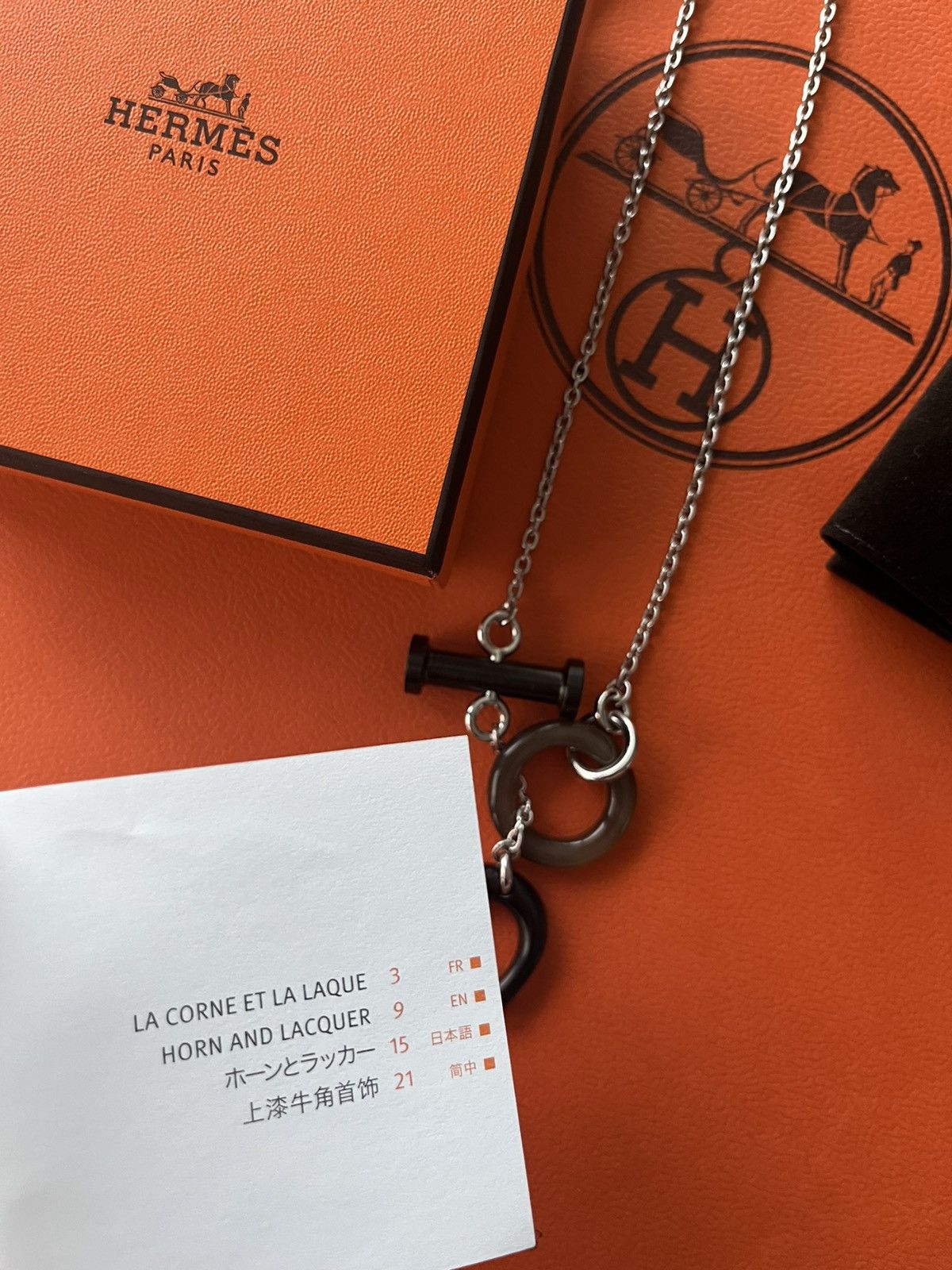 Hermes Super Runway Limited Edition Horn Lacquer Necklace Brand New Size ONE SIZE - 12 Thumbnail