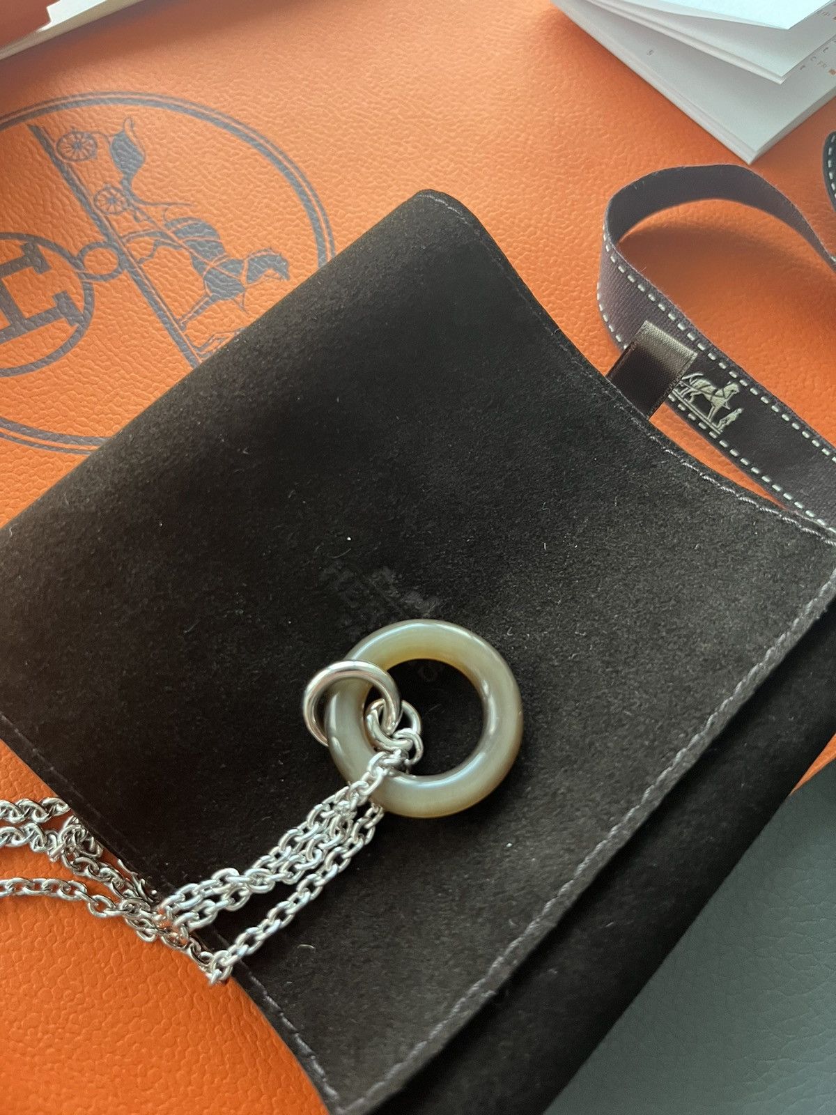 Hermes Super Runway Limited Edition Horn Lacquer Necklace Brand New Size ONE SIZE - 24 Thumbnail