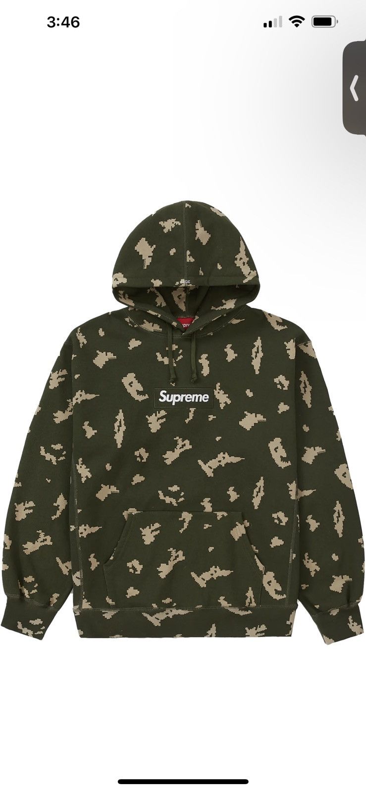 Supreme Camo Box Logo Hoodie | Grailed