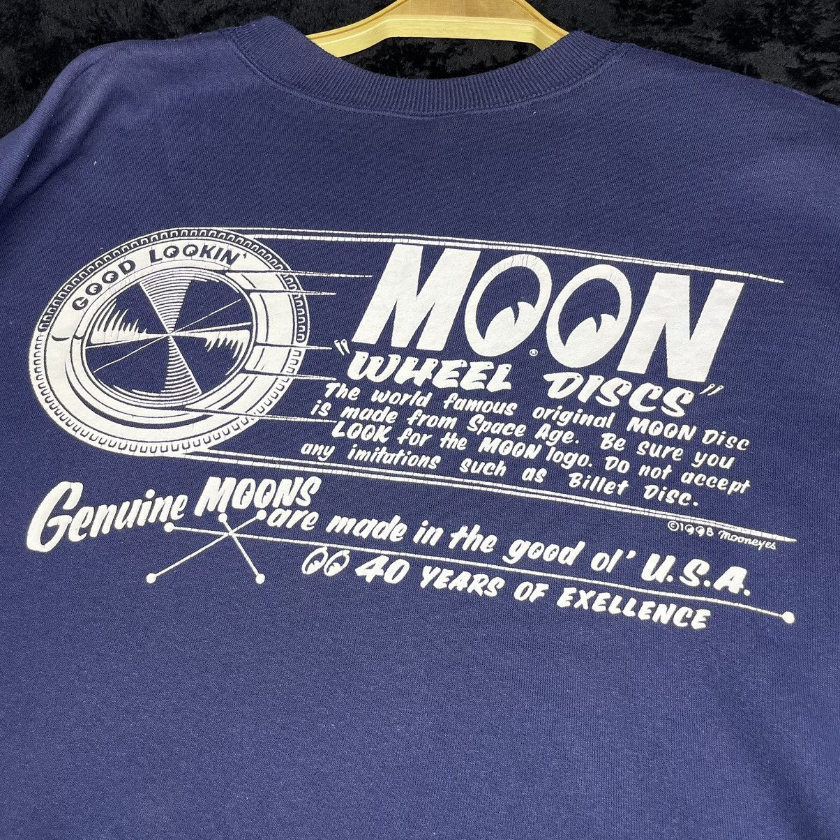 Vintage A41 Vintage 98s Moon Equipped MoonEyes Mirror Print Size US L / EU 52-54 / 3 - 15 Thumbnail