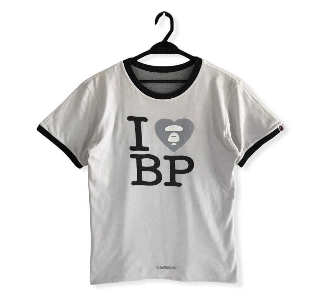 Bape × Vintage I LOVE BAPE RINGER REVERSIBLE TEE Size US S / EU 44-46 / 1 - 1 Thumbnail